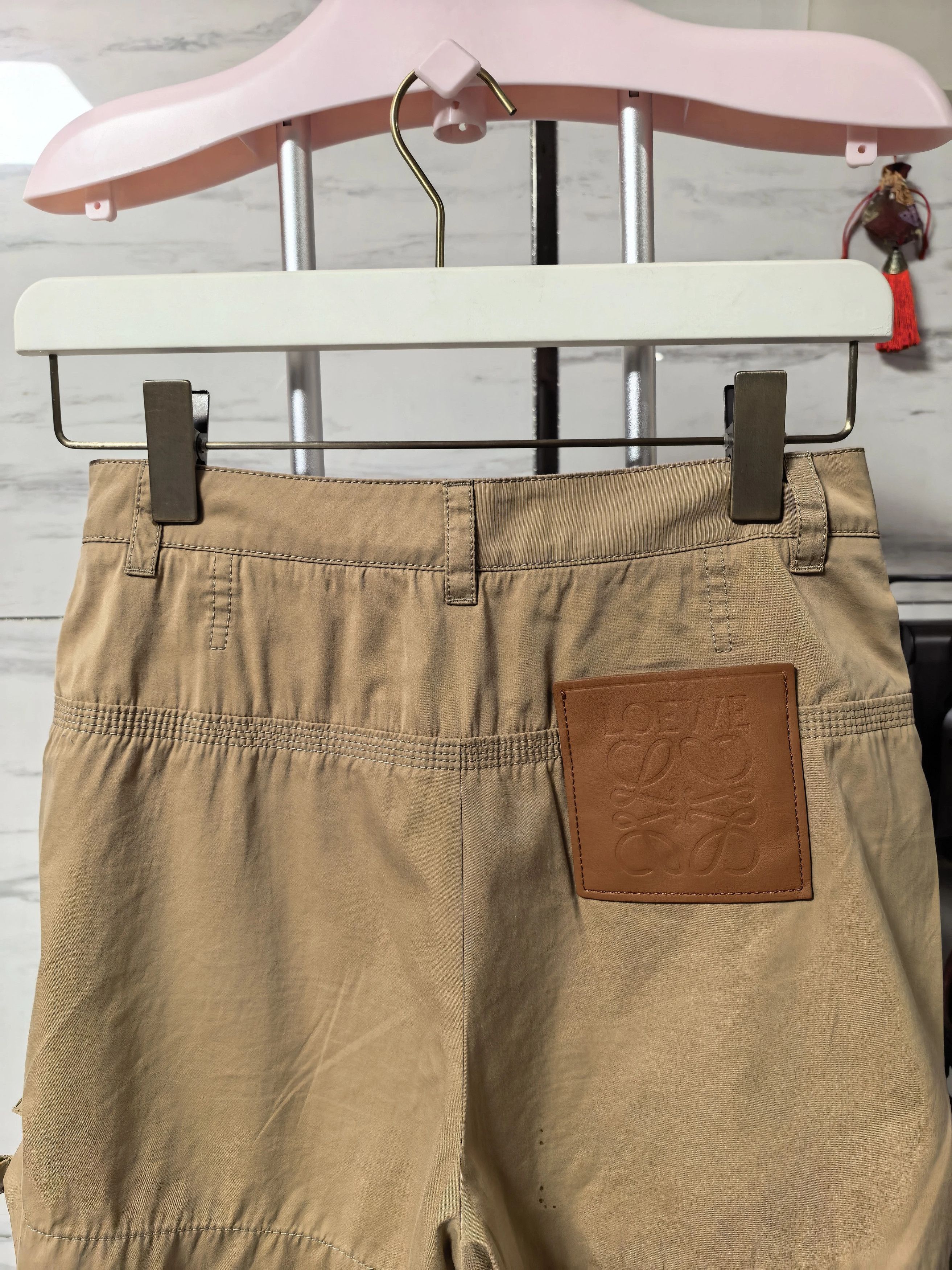 Loewe LOEWE SS23 38 cotton-silk leather tag shorts Size 26" / US 2 / IT 38 - 8 Thumbnail