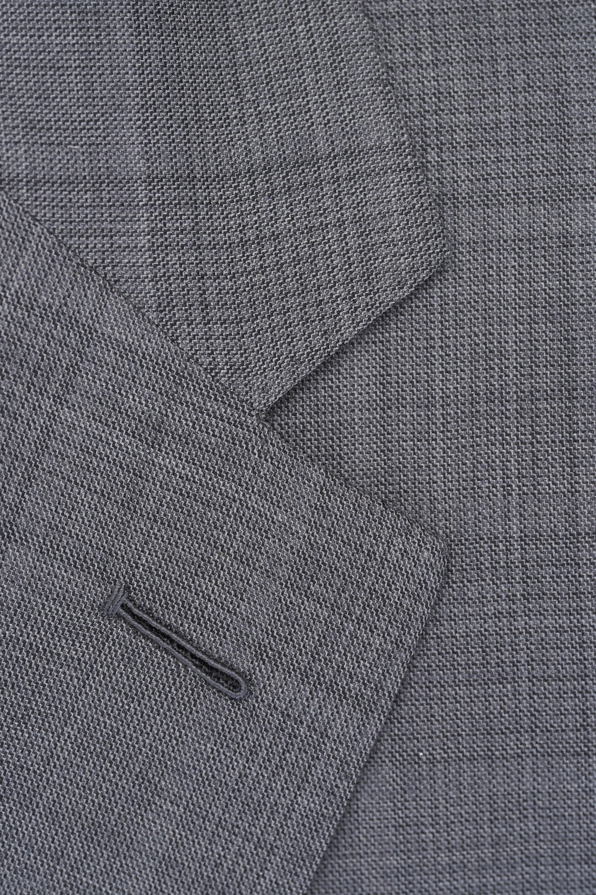 Z Zegna o1mtch0225 Plaid Suit in Medium Grey Size 44R - 3 Thumbnail