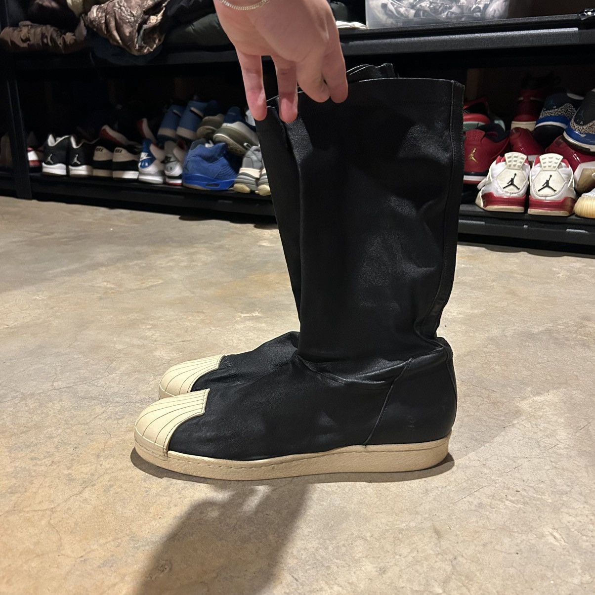 Adidas × Rick Owens Rick Owens SS15 Faun Adidas Superstar Leather Boot US 11.5 Size US 11.5 / EU 44-45 - 6 Thumbnail