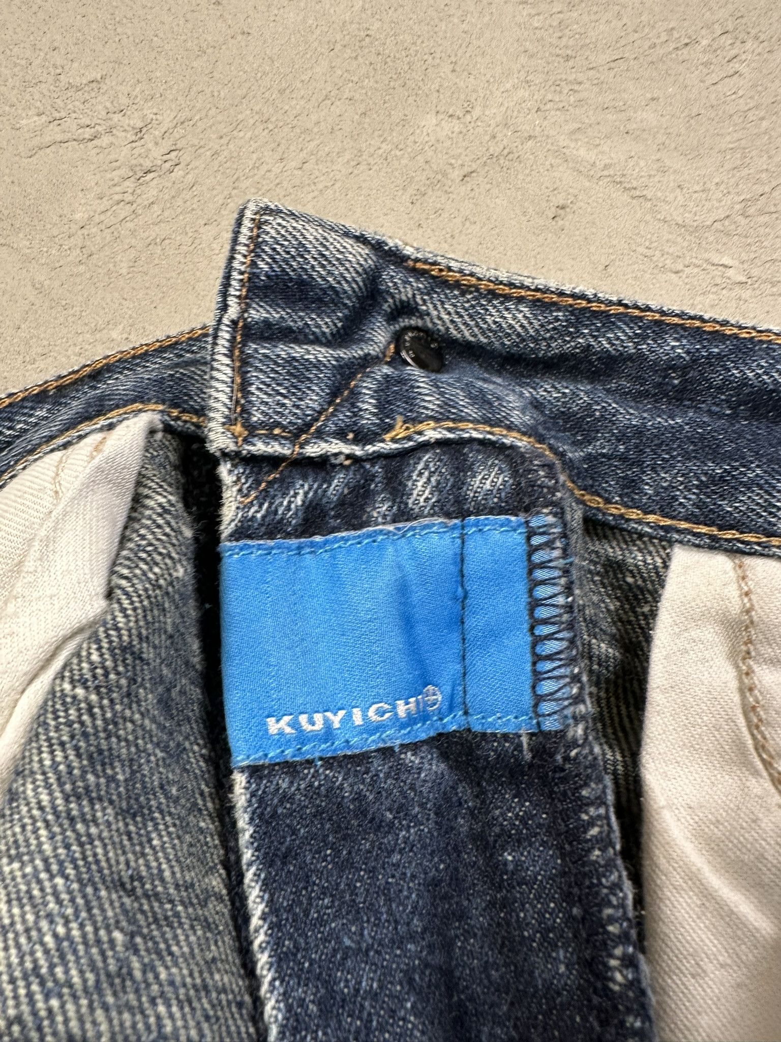 Japanese Brand Vintage Japanese Kuyichi Distressed Y2k Faded Straight Denim Size US 32 / EU 48 - 10 Thumbnail