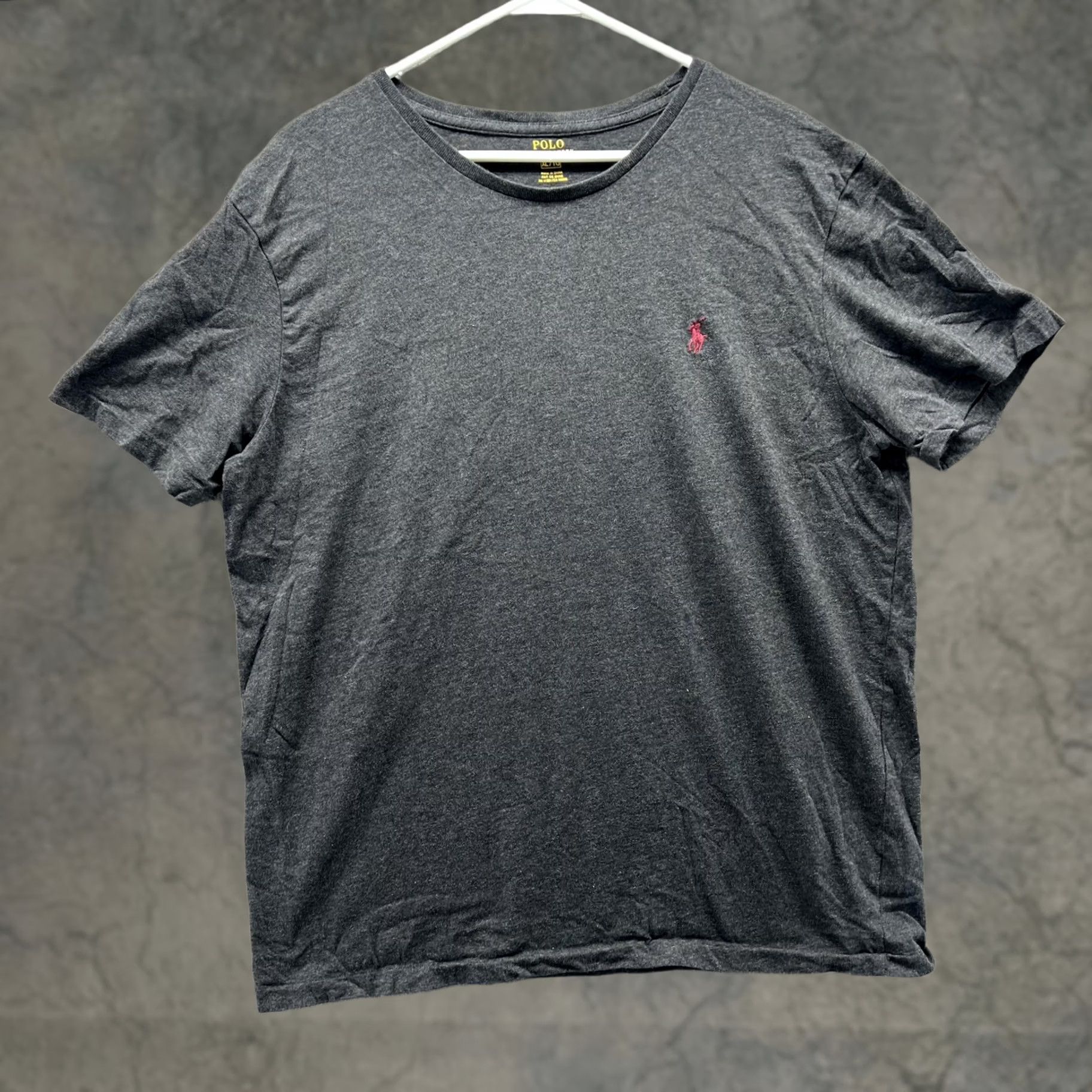 Polo Ralph Lauren Polo Ralph Lauren Shirt Mens XL Gray Crewneck Pony Heather Tee Casual Tagless Size US XL / EU 56 / 4 - 1 Thumbnail