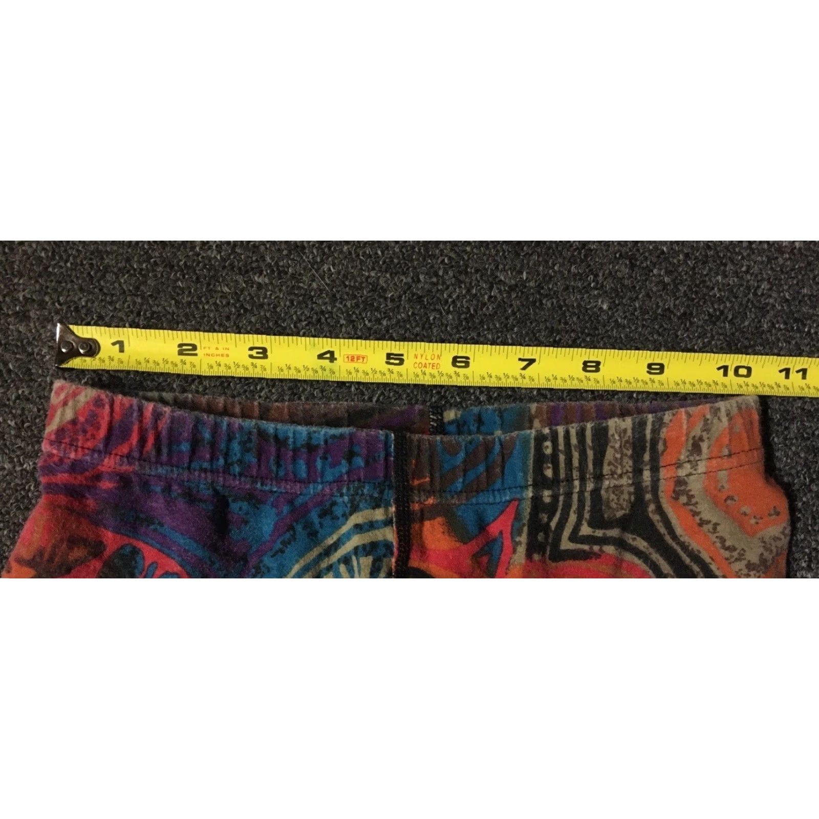 Speedo Vtg 90s Speedo Abstract Art All Over Print Leggings S Womens Purple USA Track & Field PE Navy Ocean Pacific Vaporwave 80s 70s 90s Size 28" / US 6 / IT 42 - 7 Thumbnail