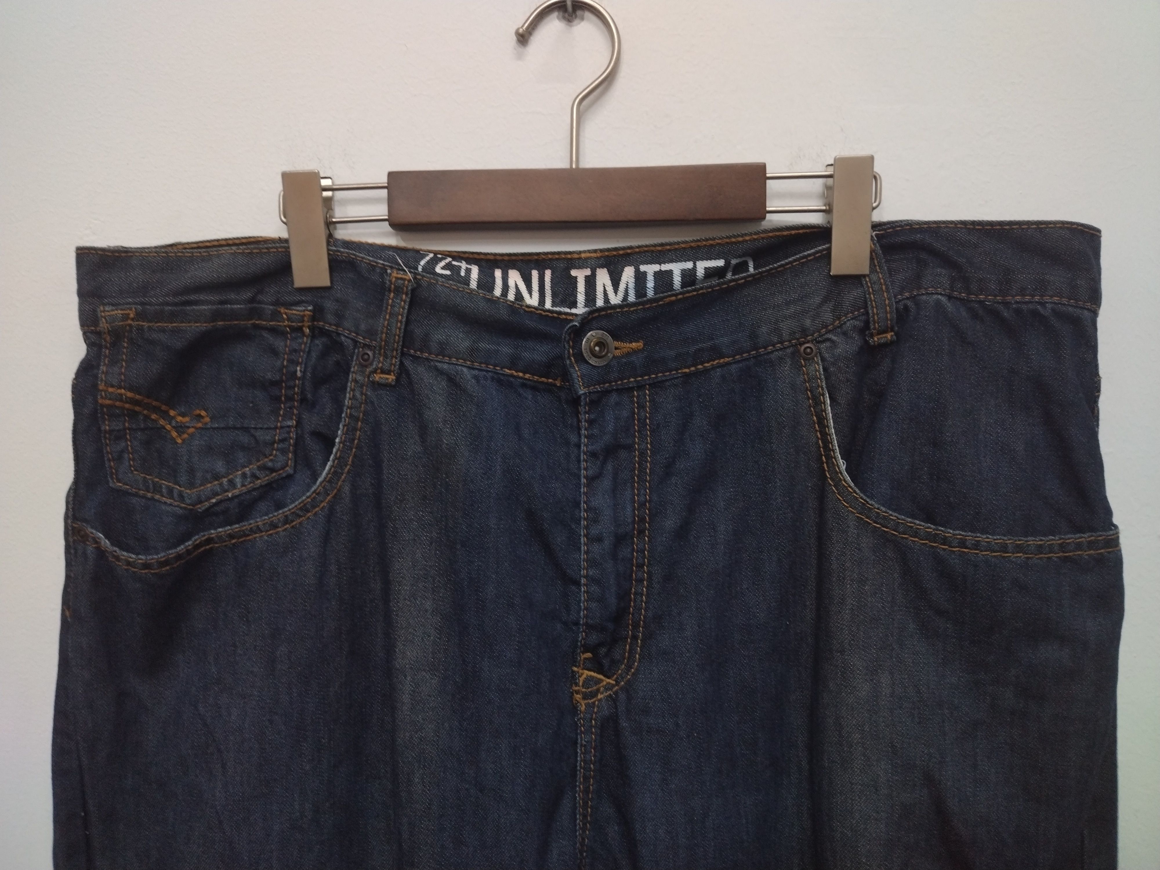 Ecko Unltd. Big size Ecko unltd Baggy Jeans nice design straight loose Size US 42 / EU 58 - 4 Thumbnail