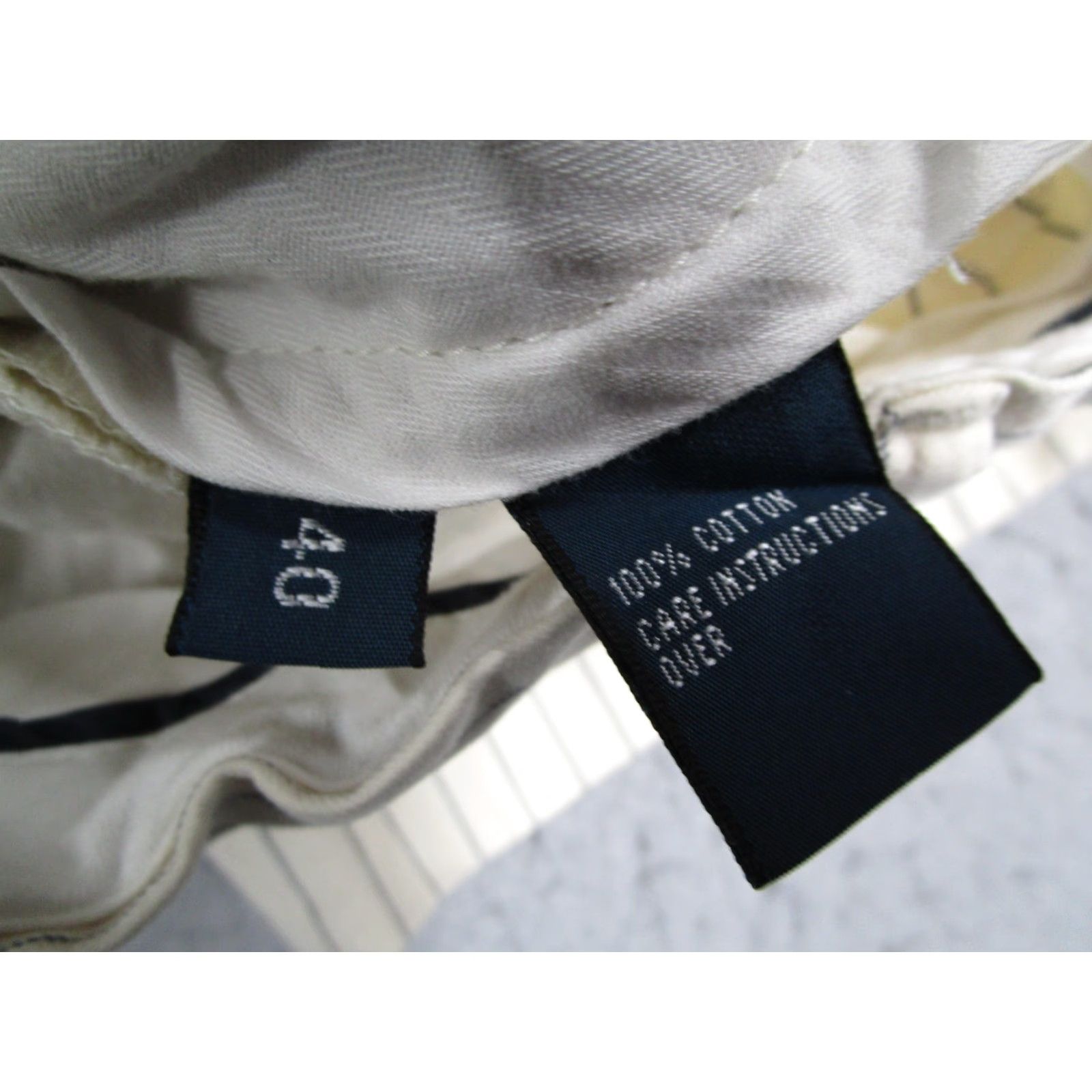 Polo Ralph Lauren VINTAGE Polo Ralph Lauren Shorts Mens 40 Cream White Pinstripe Cotton Casual Size US L / EU 52-54 / 3 - 3 Thumbnail