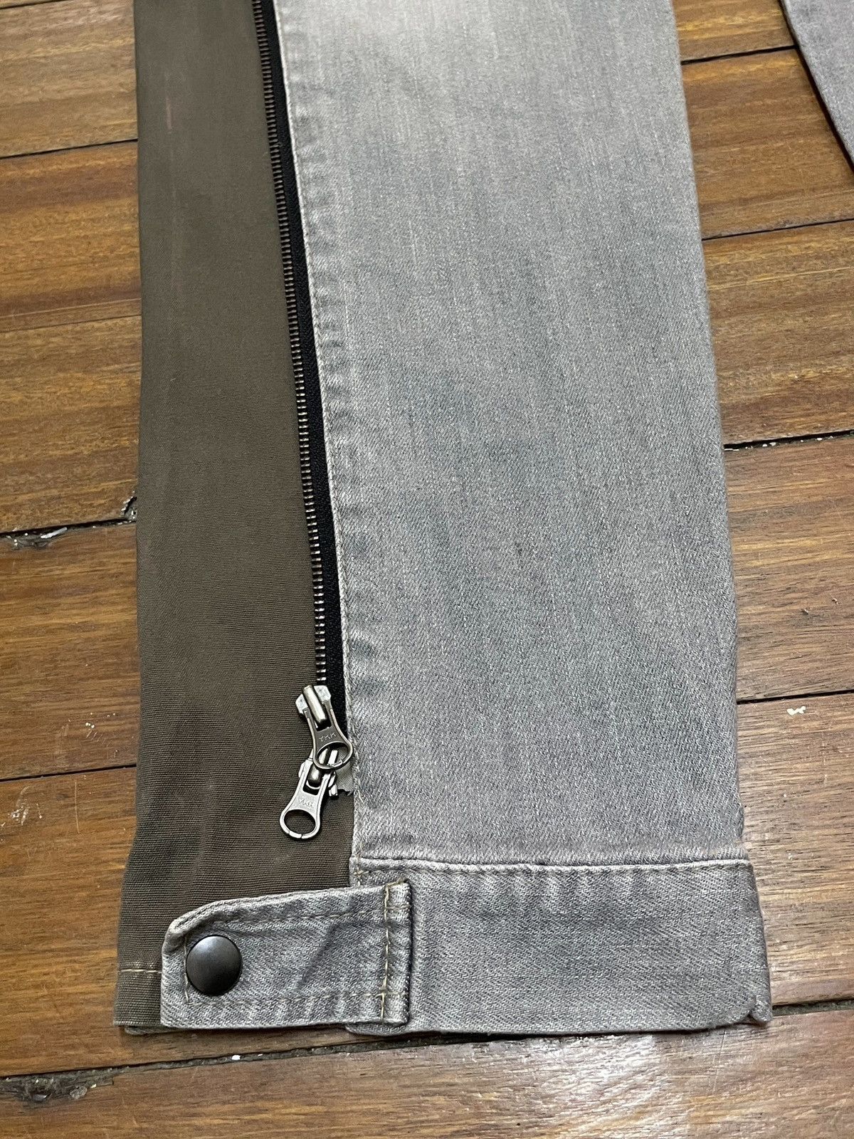 14th Addiction × Le Grande Bleu (L.G.B.) × PPFM Very Rare Design Vintage PPFM Zipper Tactical Jeans 1990s Size US 30 / EU 46 - 5 Thumbnail