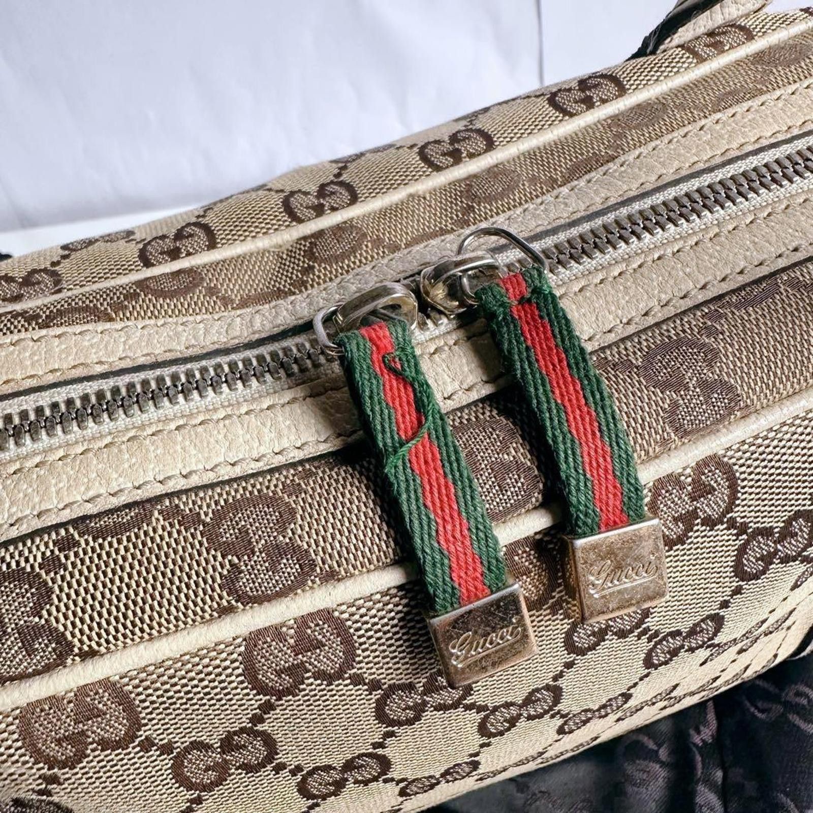 Gucci Gucci - Beige GG Canvas Bow Accent Satchel Bag Size ONE SIZE - 5 Thumbnail