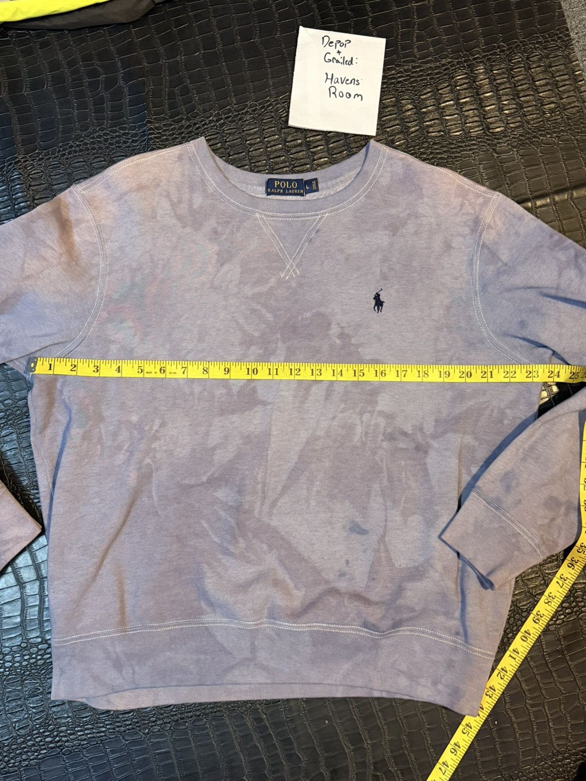 Polo Ralph Lauren Polo Ralph Lauren Tie Dye Lavender Crewneck Sweatshirt Size US L / EU 52-54 / 3 - 3 Thumbnail