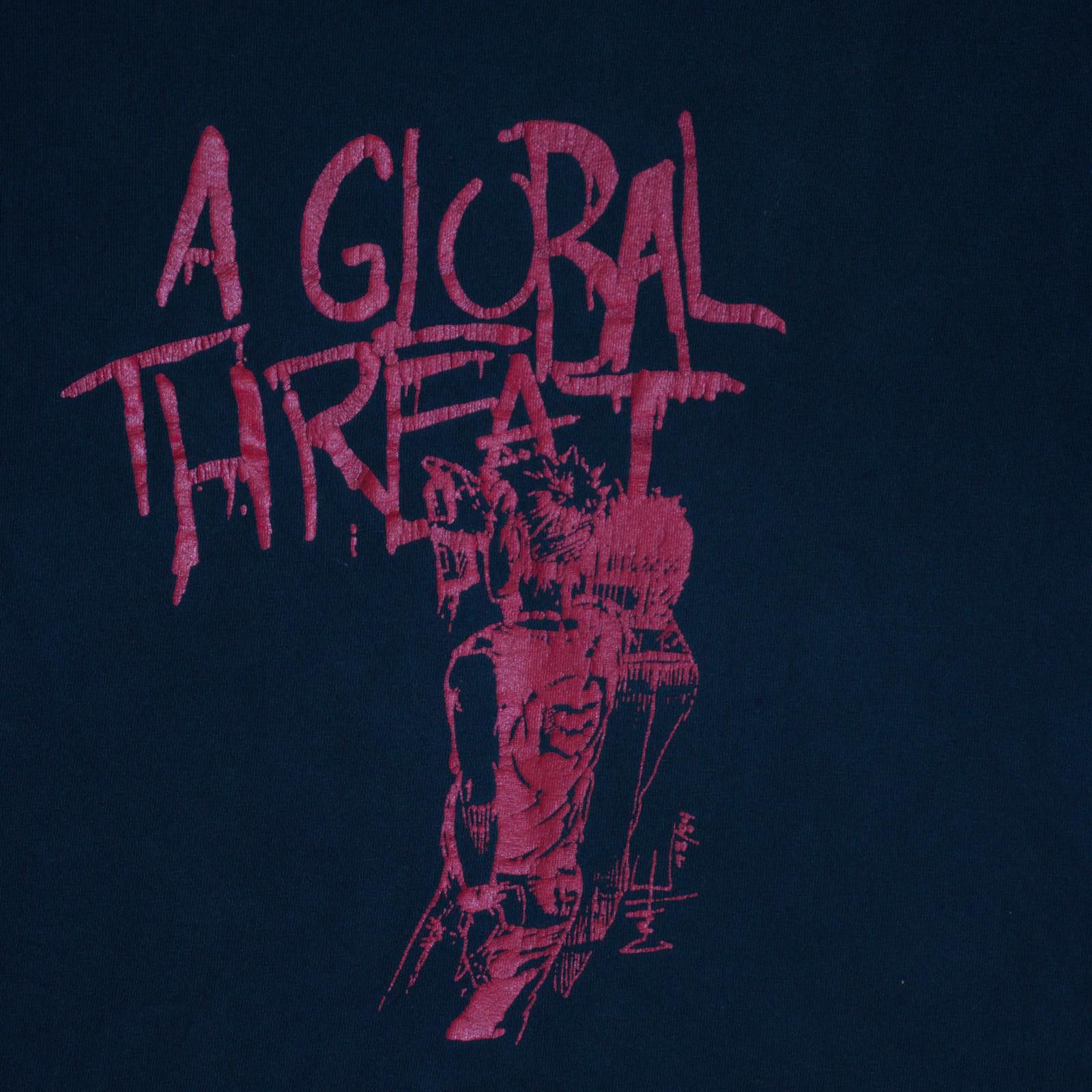 Vintage A Global Threat Graffiti Tee Size US M / EU 48-50 / 2 - 2 Thumbnail