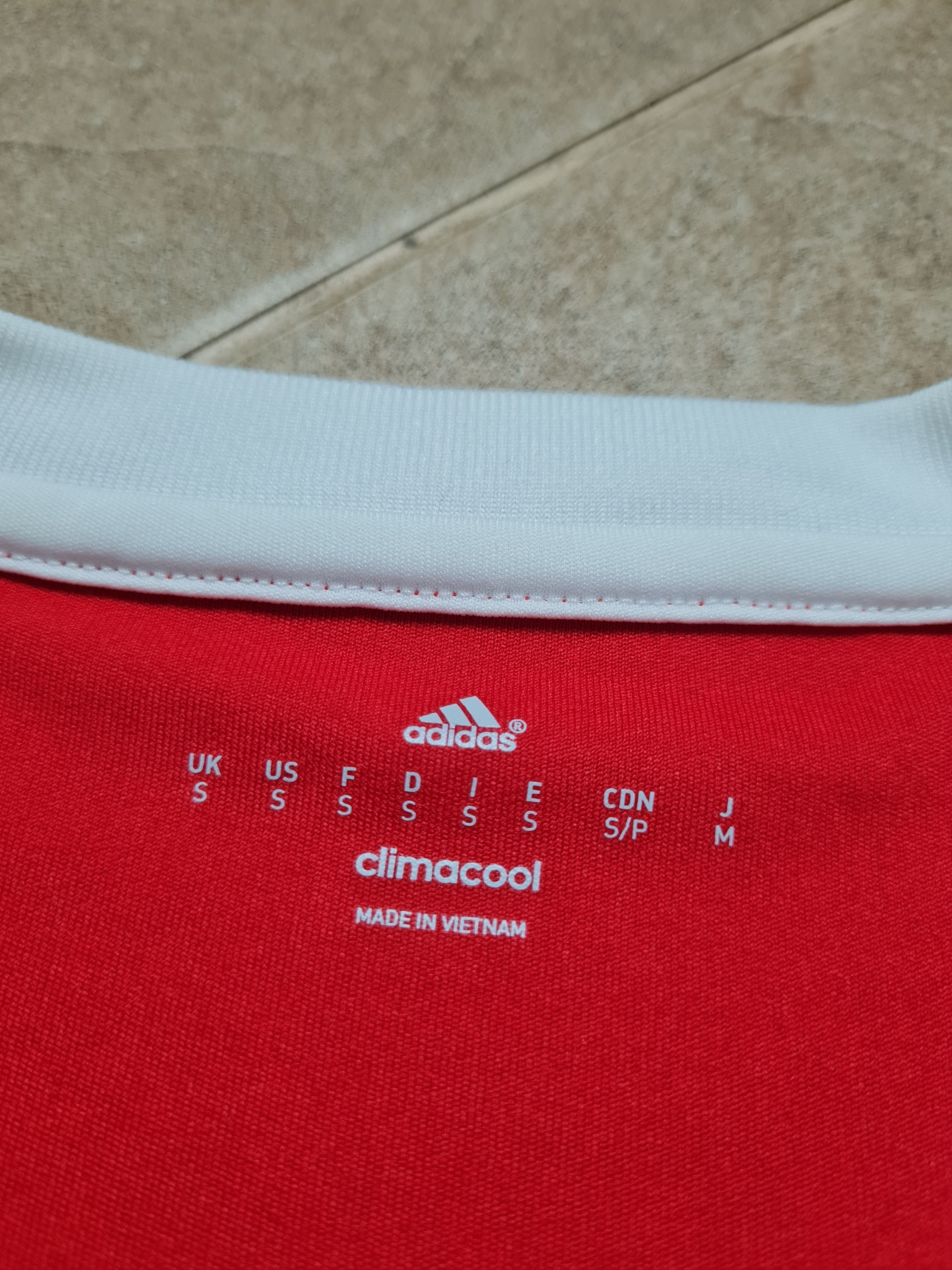 Adidas ADIDAS WALES NATIONAL TEAM 2016/2017 HOME FOOTBALL SHIRT S Size US S / EU 44-46 / 1 - 11 Thumbnail