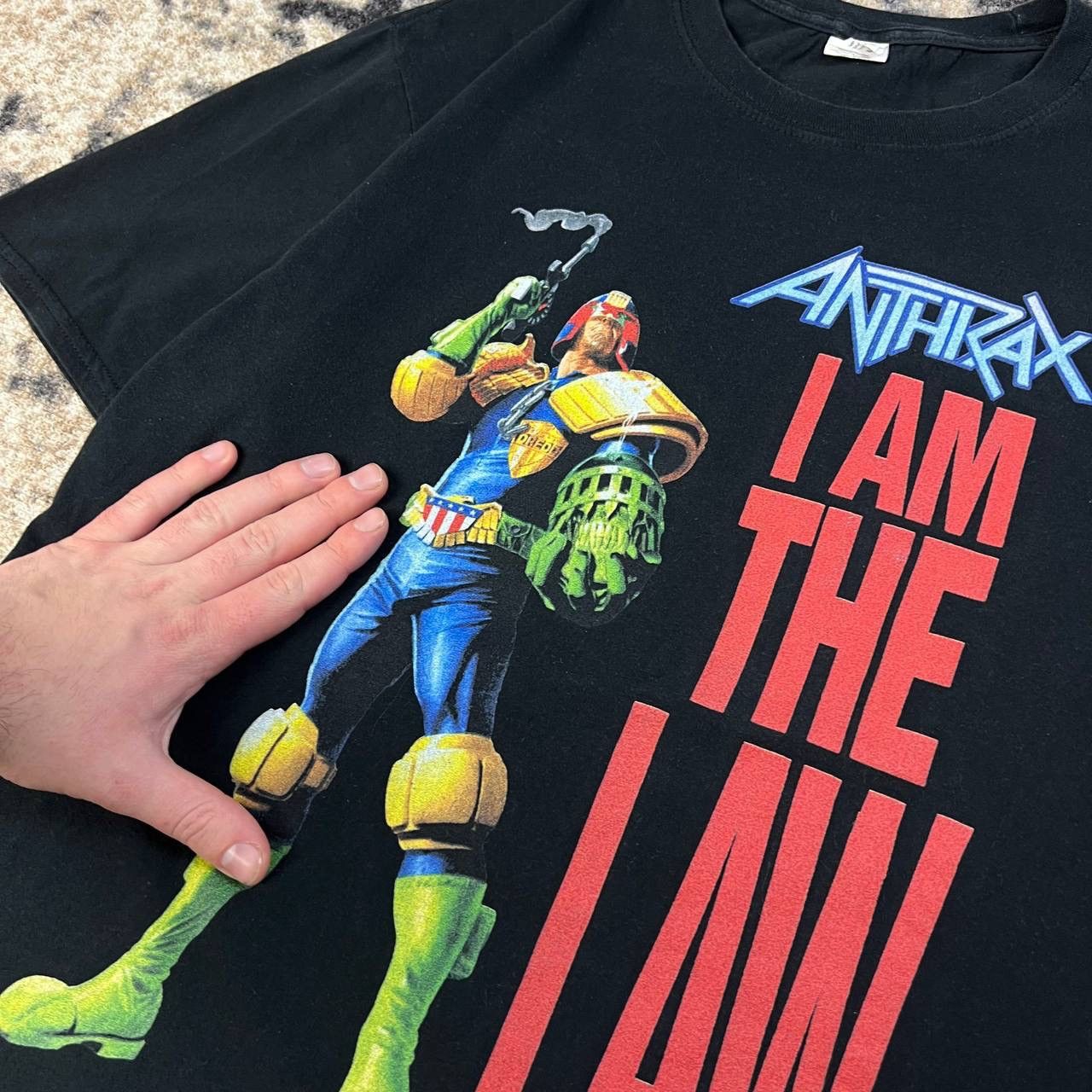 Band Tees Anthrax Big Logo Vintage Y2K Rock Band T-Shirt 1TS22 Size US XL / EU 56 / 4 - 3 Thumbnail