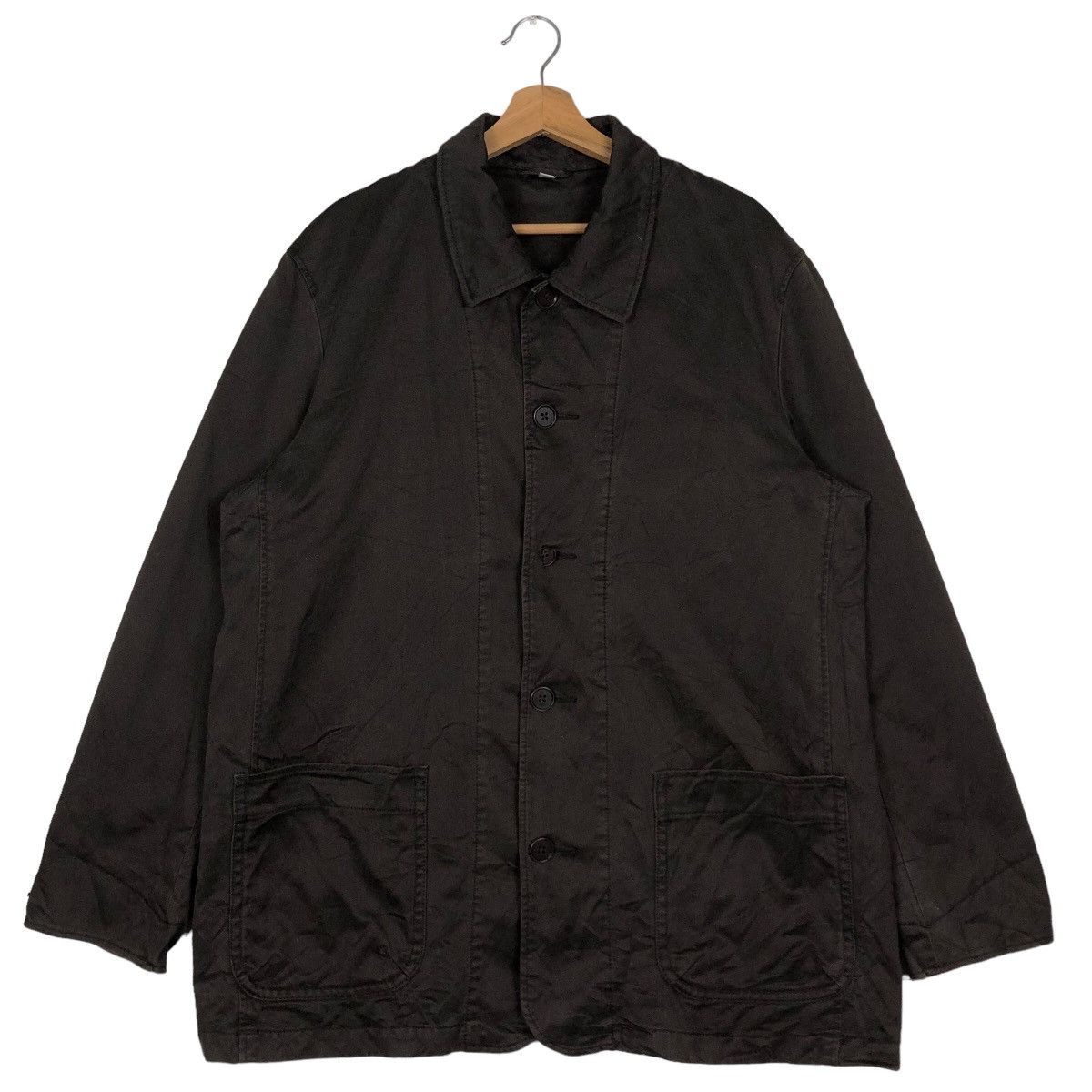 Japanese Brand 🔥Vintage Chore Jacket Double Pocket Uniqlo Issey Miyake Size US XL / EU 56 / 4 - 1 Thumbnail