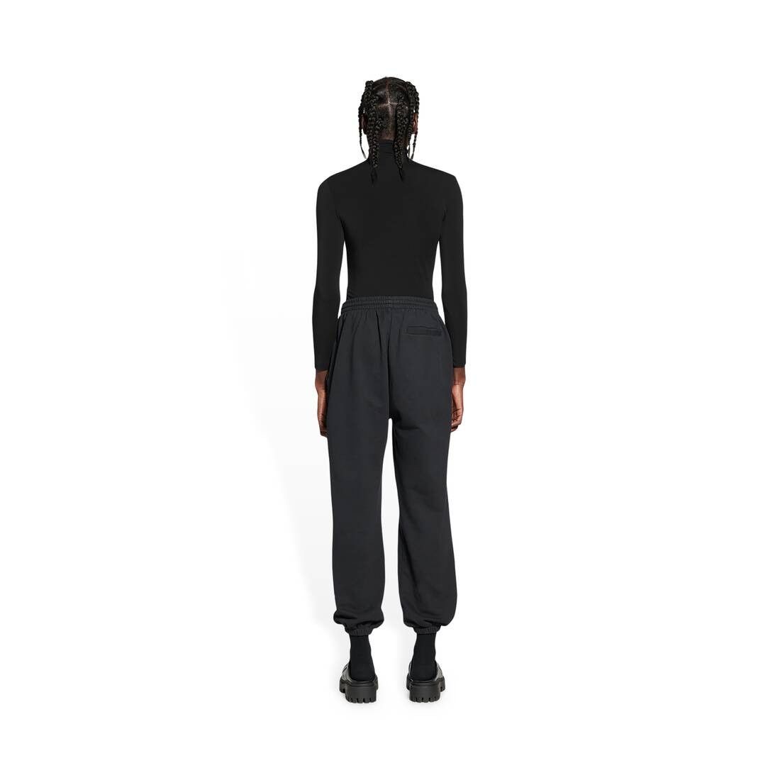 Balenciaga o1w1db11224 BB Paris Icon Stretch Knee Sweatpants & Jogger Size US 32 / EU 48 - 4 Thumbnail