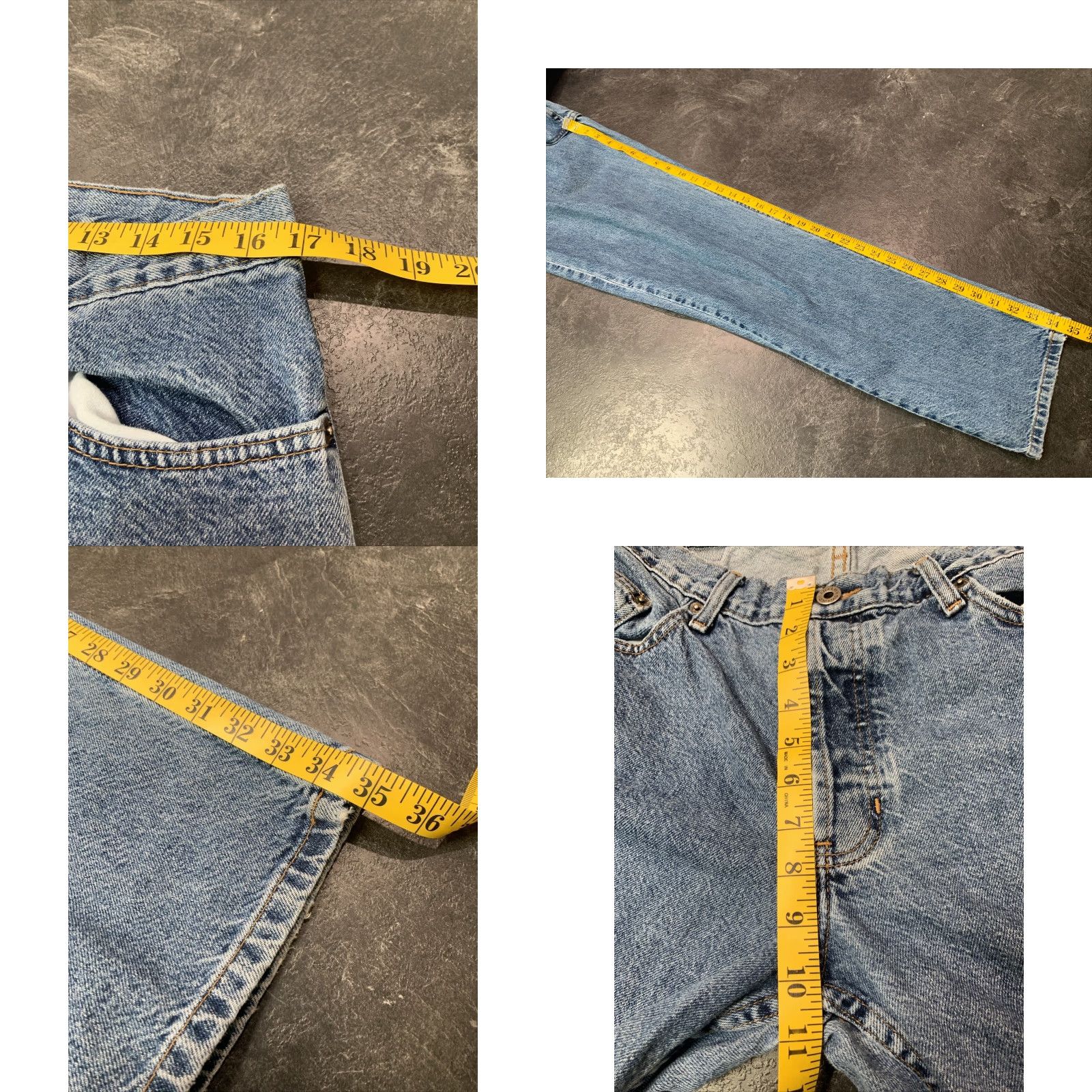 Old Navy Old Navy Jeans Women's Size 14 Long Straight Blue Dark Wash Denim 5-Pocket Zip Inseam 33in Regular Rise Mid Vintage No Size 36" / US 14 / IT 50 - 8 Thumbnail