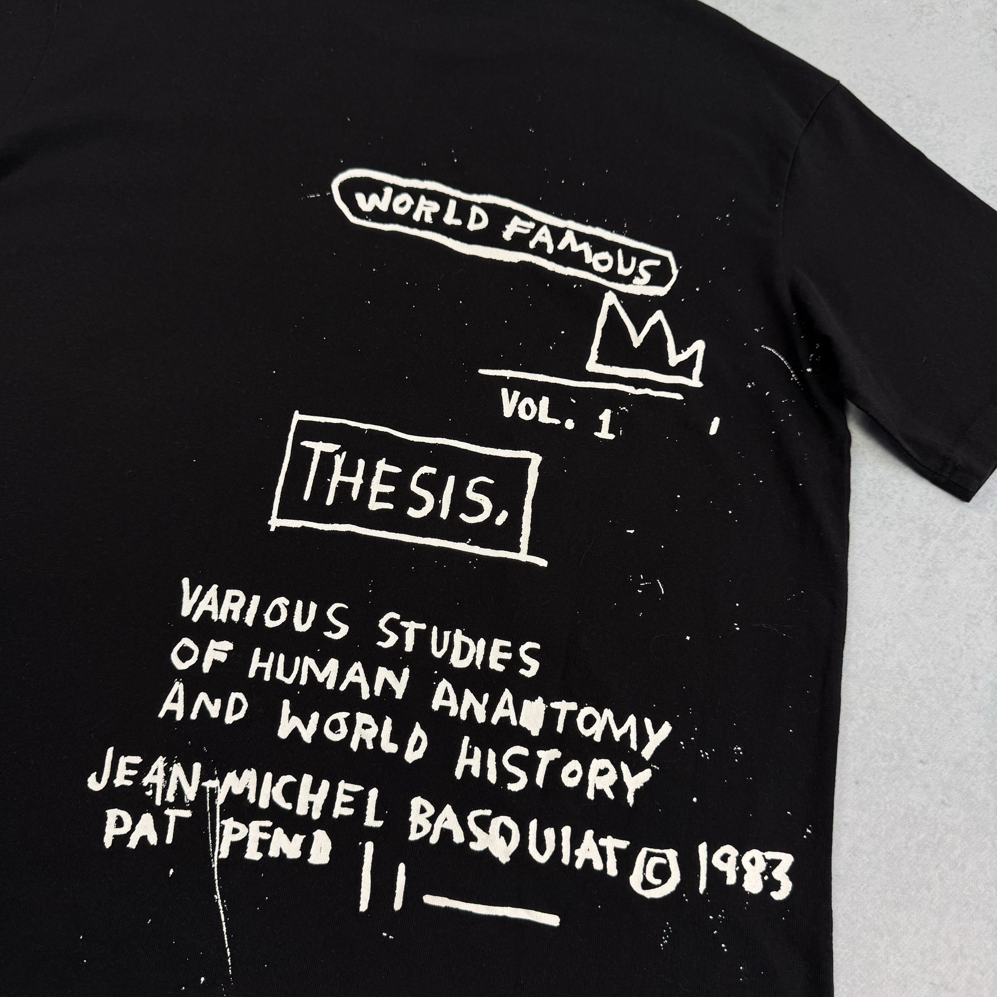 H&M × Jean-Michel Basquiat × Who Decides War WHO DECIDES WAR x BASQUIAT x H&M RELAXED FIT THESIS T-SHIRT Size US L / EU 52-54 / 3 - 7 Thumbnail