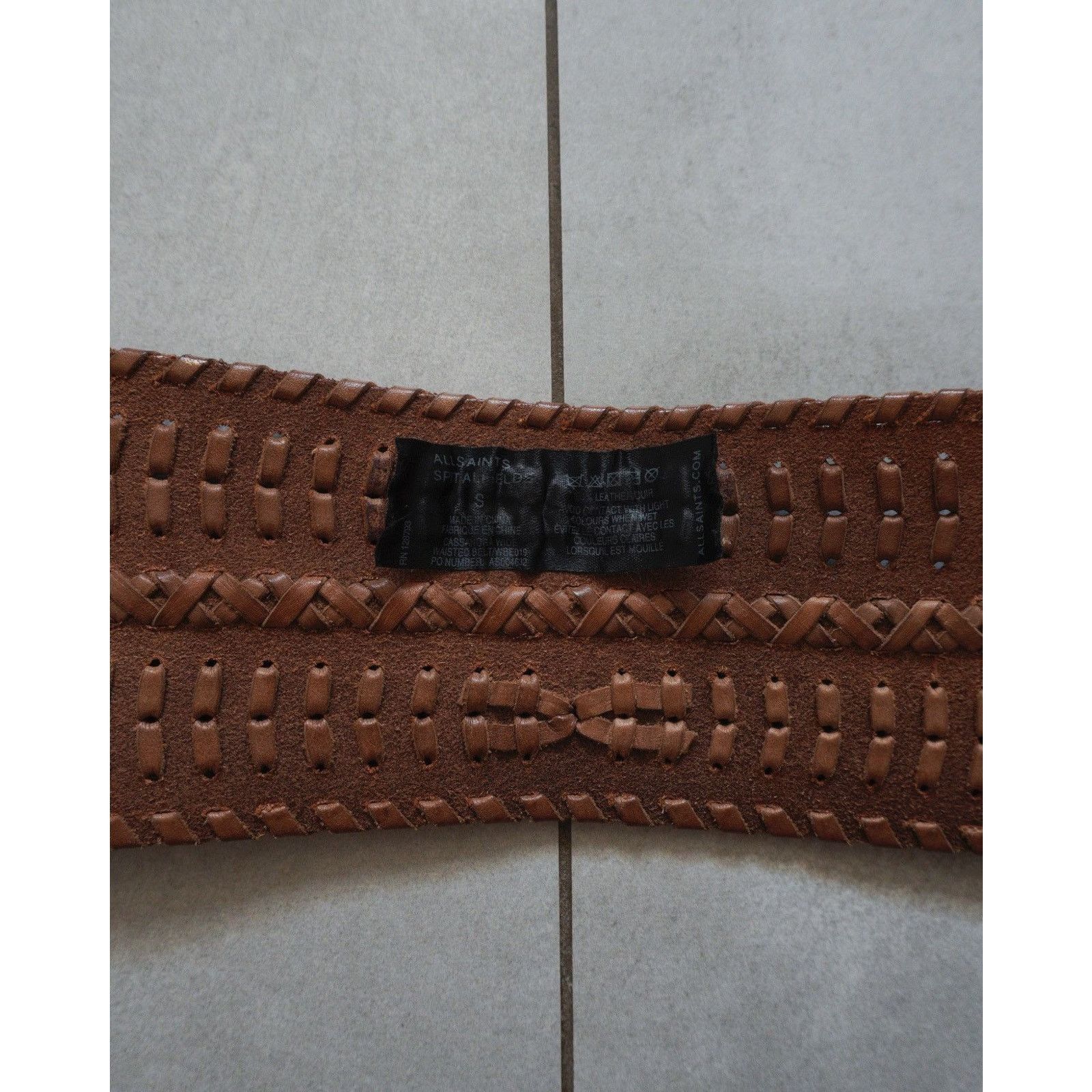 Allsaints Allsaints spitalfields double brown leather belt Size ONE SIZE - 6 Thumbnail
