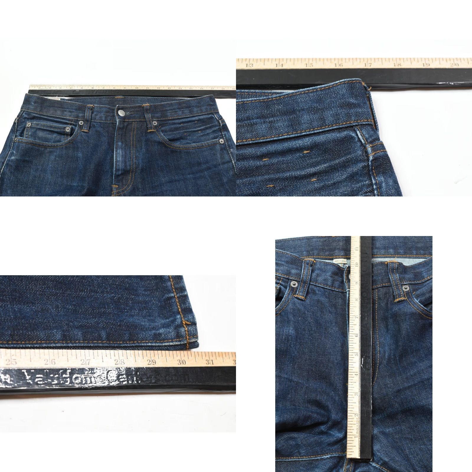J.Crew J.CREW 484 Slim Fit Jeans Mens 32x32 Blue Indigo Riverton Wash Denim Size US 32 / EU 48 - 8 Thumbnail