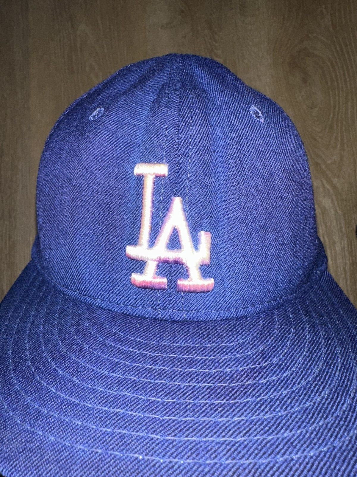 MLB × New Era × Vintage Vintage Los Angeles Dodgers New Era Fitted Hat Size 7 Size ONE SIZE - 6 Thumbnail