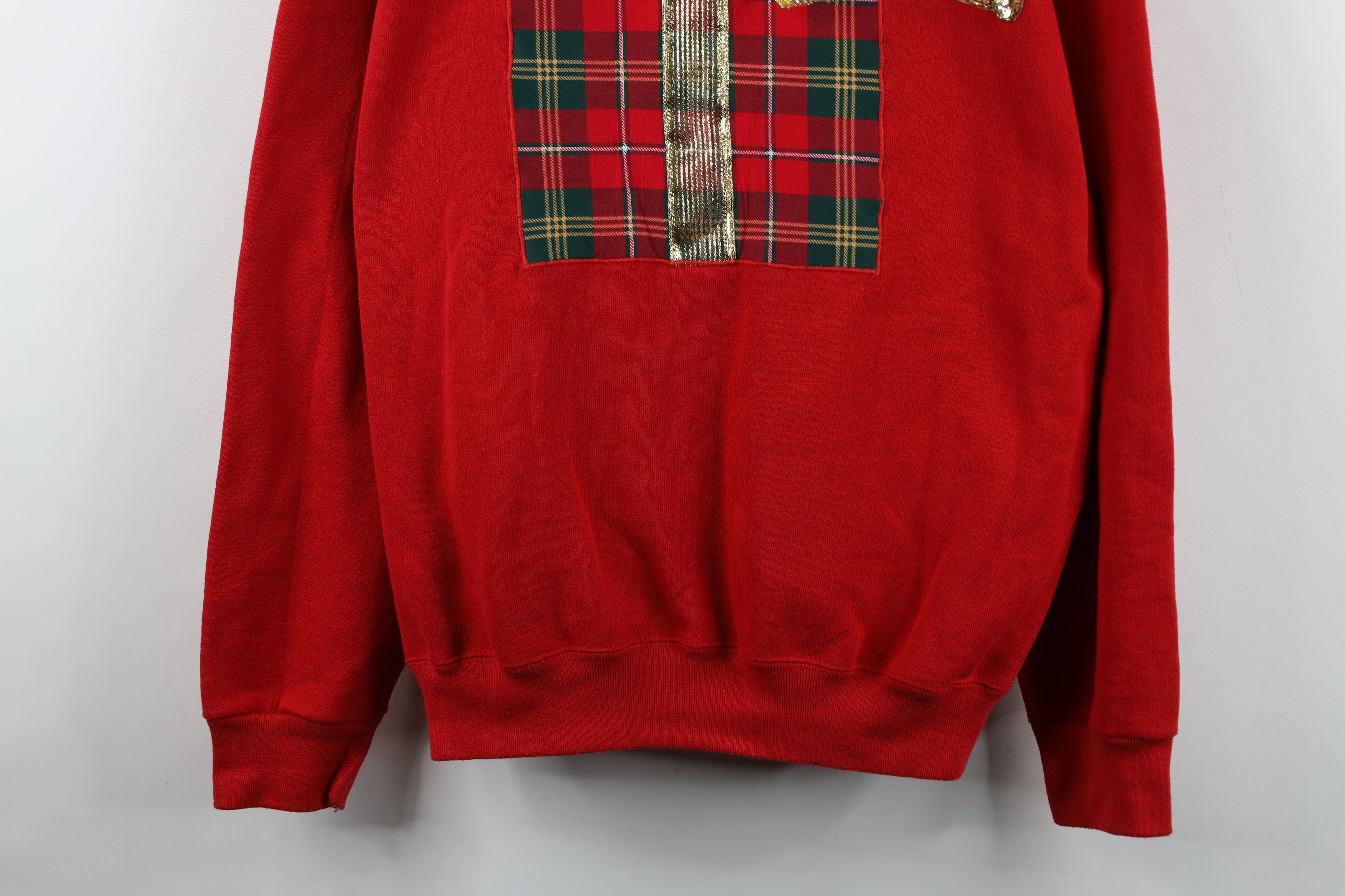 Vintage Vintage 90s Streetwear Christmas Present Gift Sweatshirt USA Size XL / US 12-14 / IT 48-50 - 3 Thumbnail