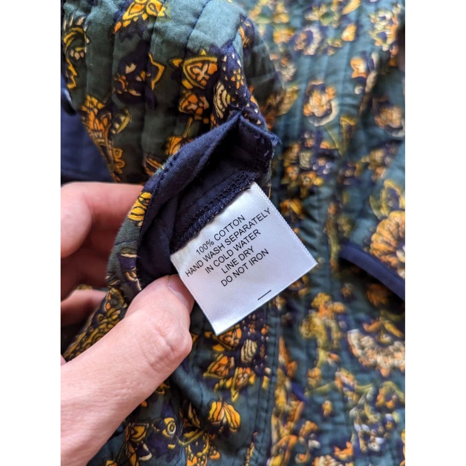 House of CB House of Bruar Jacket Womens Size 16 Quilted Cotton Floral Reversible Size XXL / US 16-18 / IT 52-54 - 6 Thumbnail