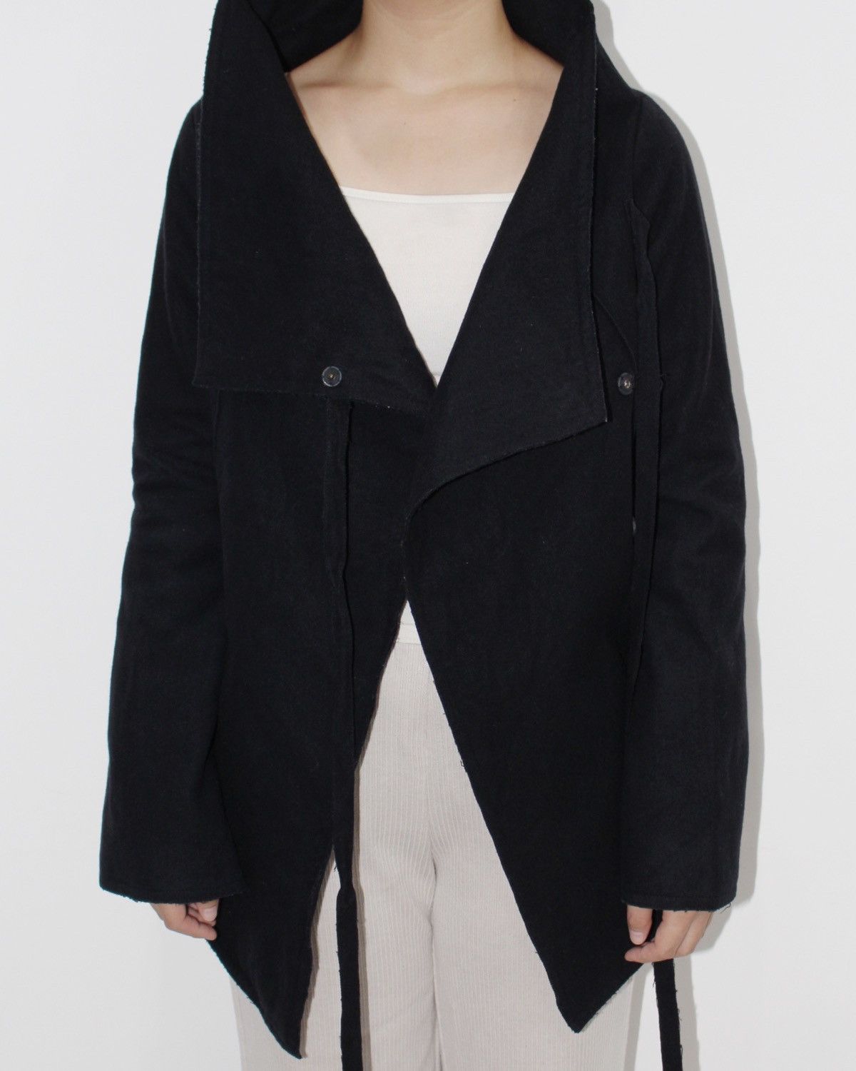 Vintage 2000S O'2ND JAPAN WOOL HIGH NECK JACKET Size M / US 6-8 / IT 42-44 - 3 Thumbnail