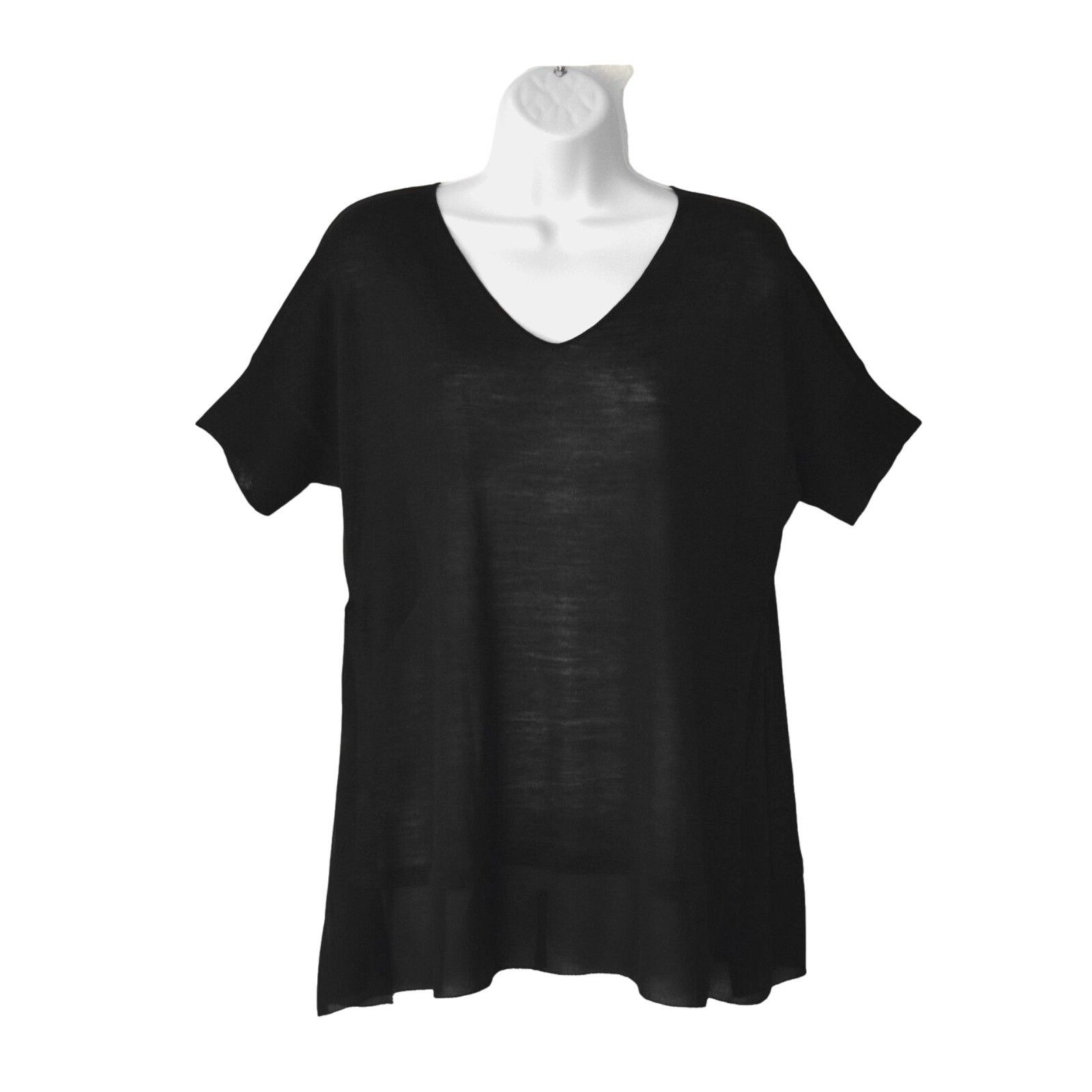 Eileen Fisher NEW EILEEN FISHER Petite Detail Silk Short Sleeve Top Sz PM Size M / US 6-8 / IT 42-44 - 1 Thumbnail