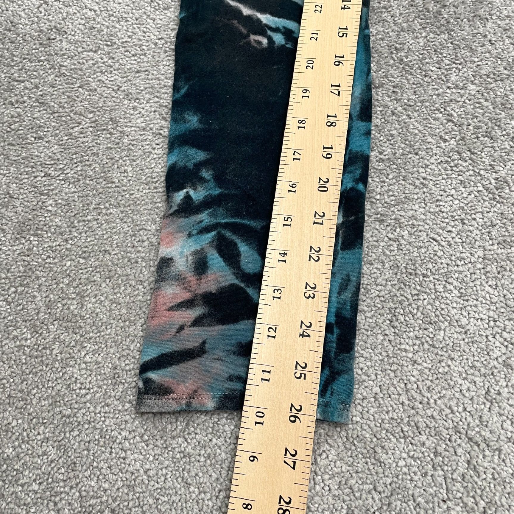 Fashion Nova Fashion Nova Leggings Womens M Multi Tie Dye Ankle Casual Breathable Stretch Cotton Spandex 30x26 Size 32" / US 10 / IT 46 - 7 Thumbnail