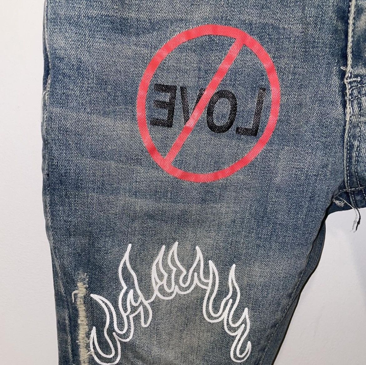 Other THRT “Make Money Not Friend$” Denim Jeans Size US 30 / EU 46 - 3 Thumbnail