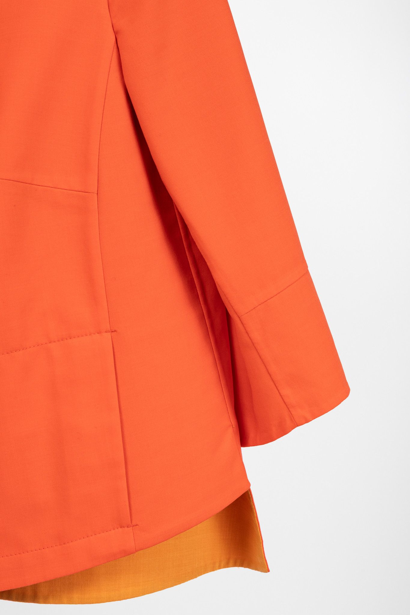 Akris Akris Reversible Firecracker Orange Cotton Trapeze Jacket Size XL / US 12-14 / IT 48-50 - 9 Thumbnail