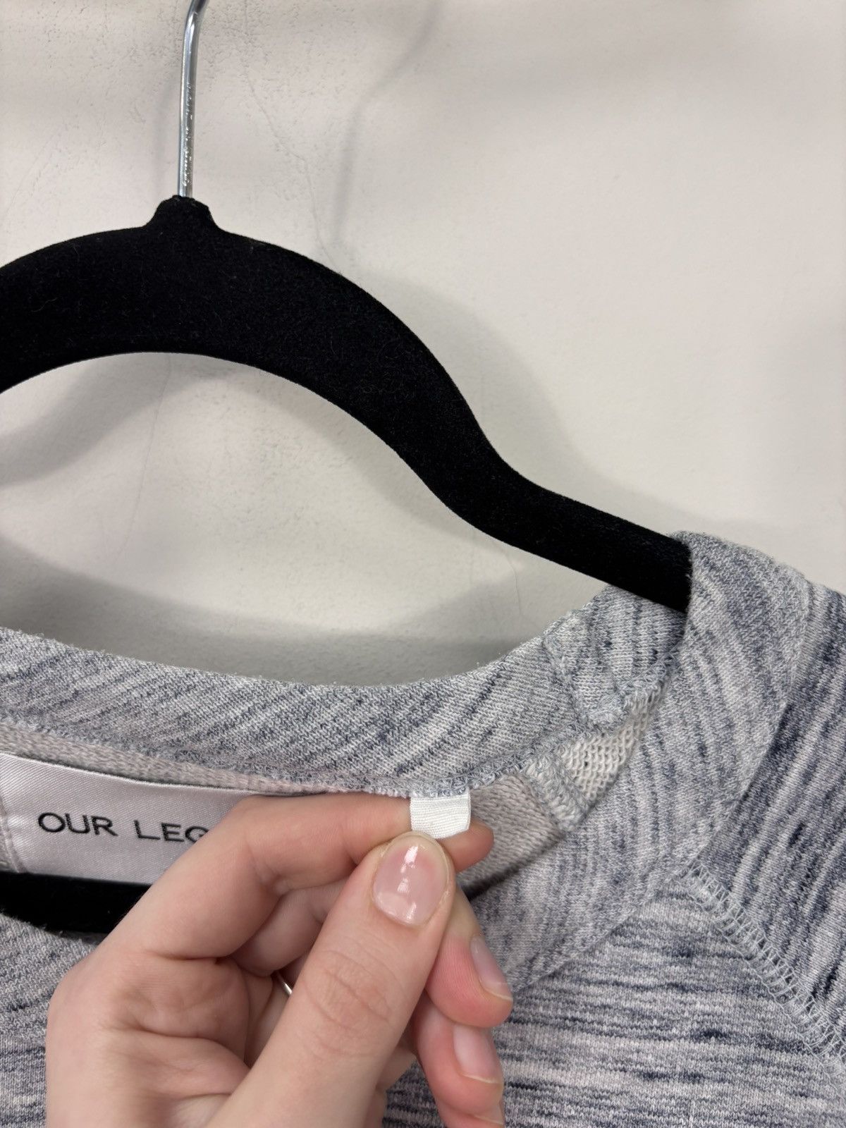 Our Legacy Our Legacy AW14 Blue Grey Melange Sweatshirt Pullover Size US L / EU 52-54 / 3 - 5 Thumbnail