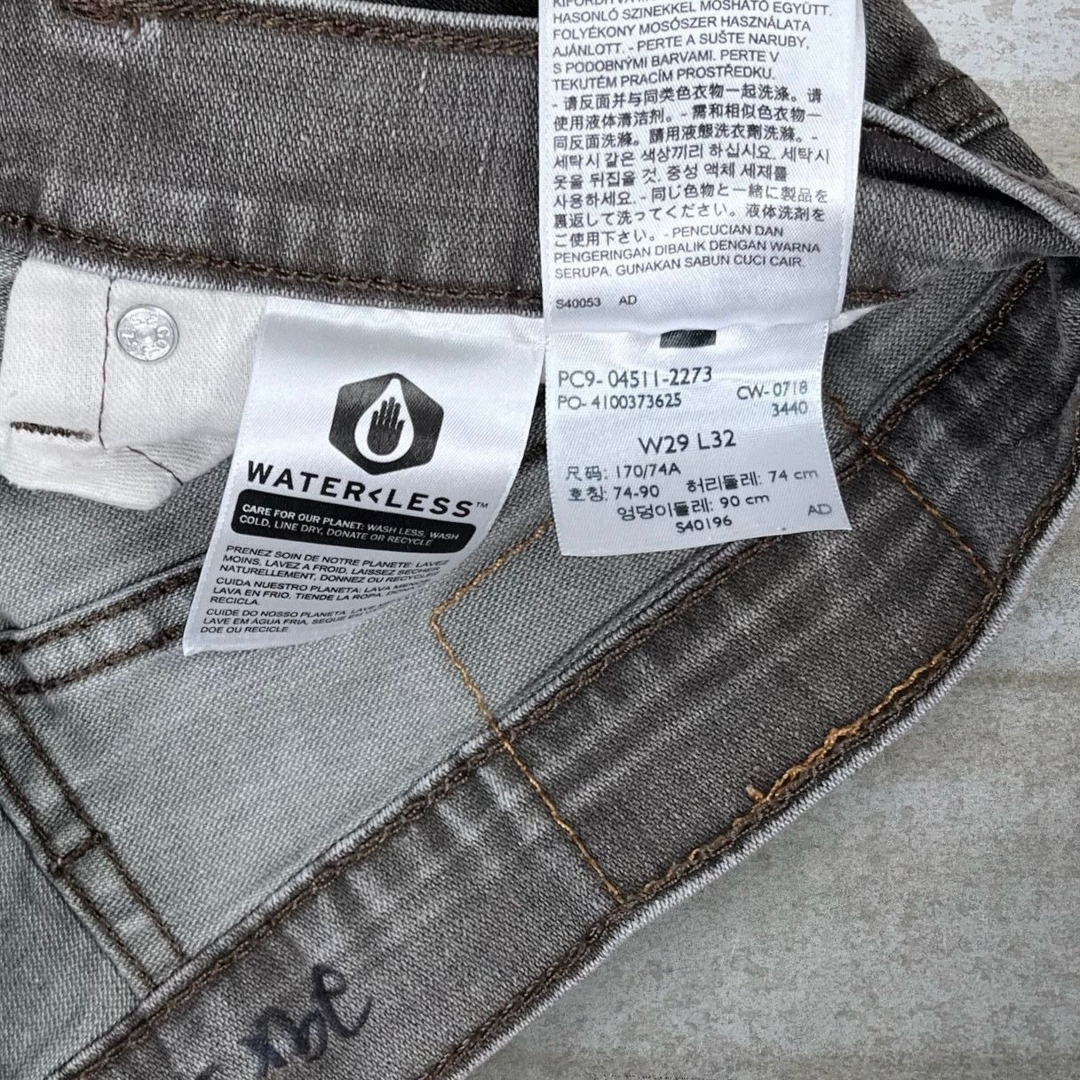 Levi's Vintage Y2K Levis 511 Jeans 29x32 Slim Fit Hazel Green Denim Size US 29 - 5 Thumbnail