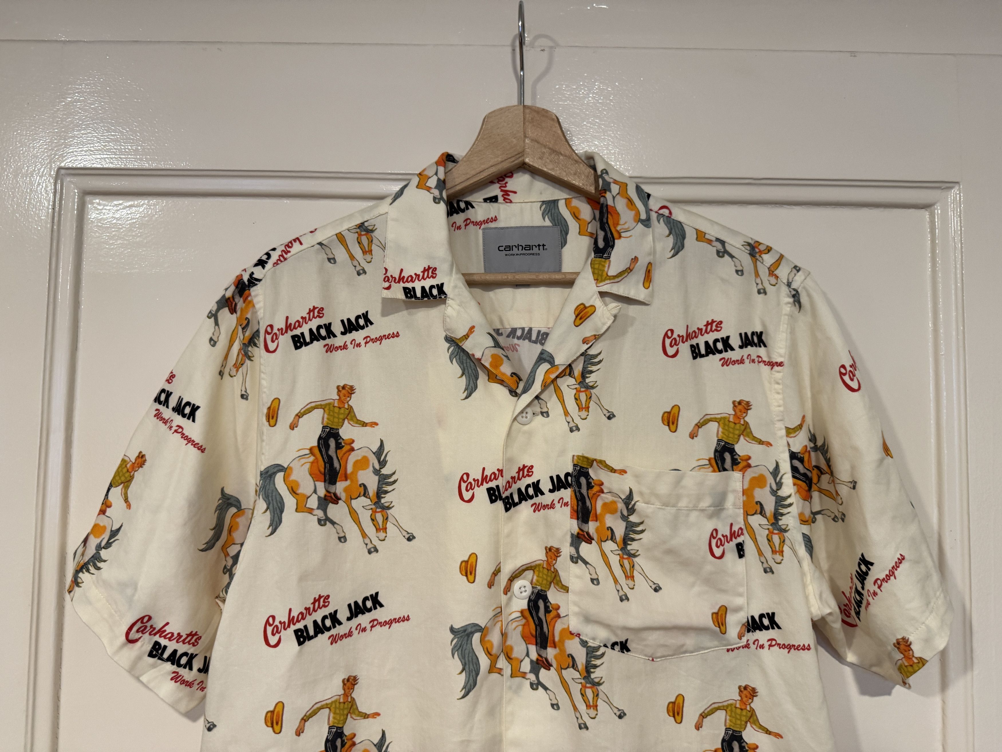 Carhartt Wip Carhartt WIP S/S black jack shirt white S Size US S / EU 44-46 / 1 - 2 Thumbnail