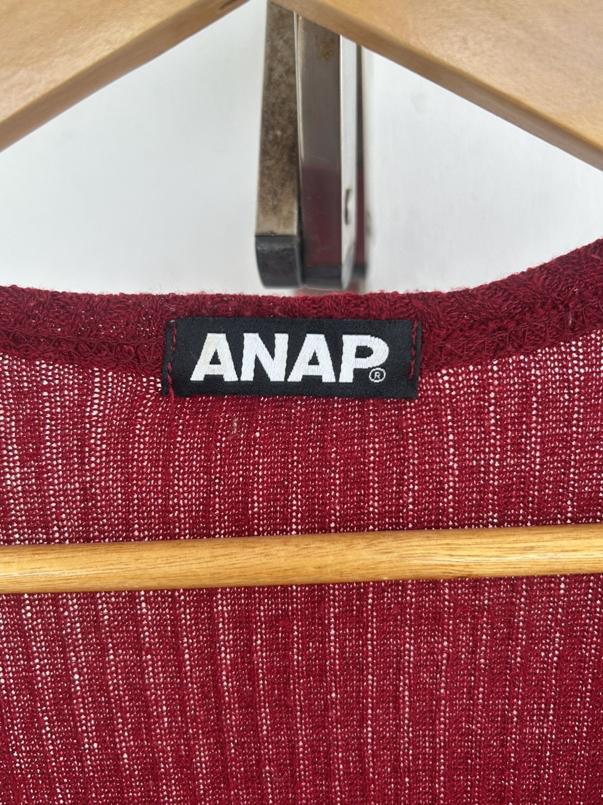 Japanese Brand ANAP Japan Marroon Cardigan Vintage Size S / US 4 / IT 40 - 4 Thumbnail