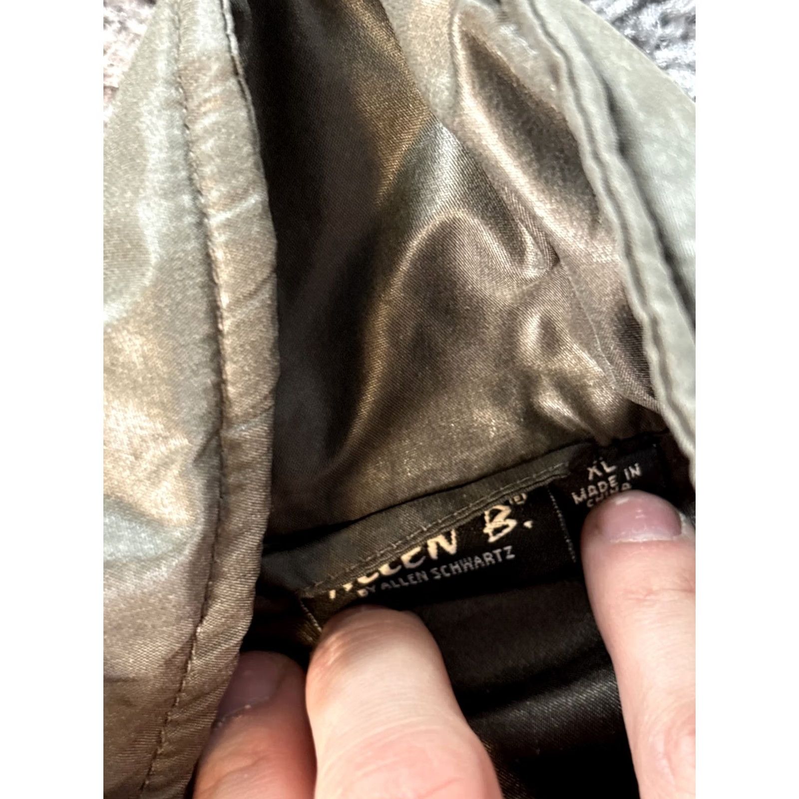 Vintage VINTAGE Bomber Jacket Womens XL Brown 90s Puffer Military Nylon Lining Nylon Outer Shell Size XL / US 12-14 / IT 48-50 - 4 Thumbnail