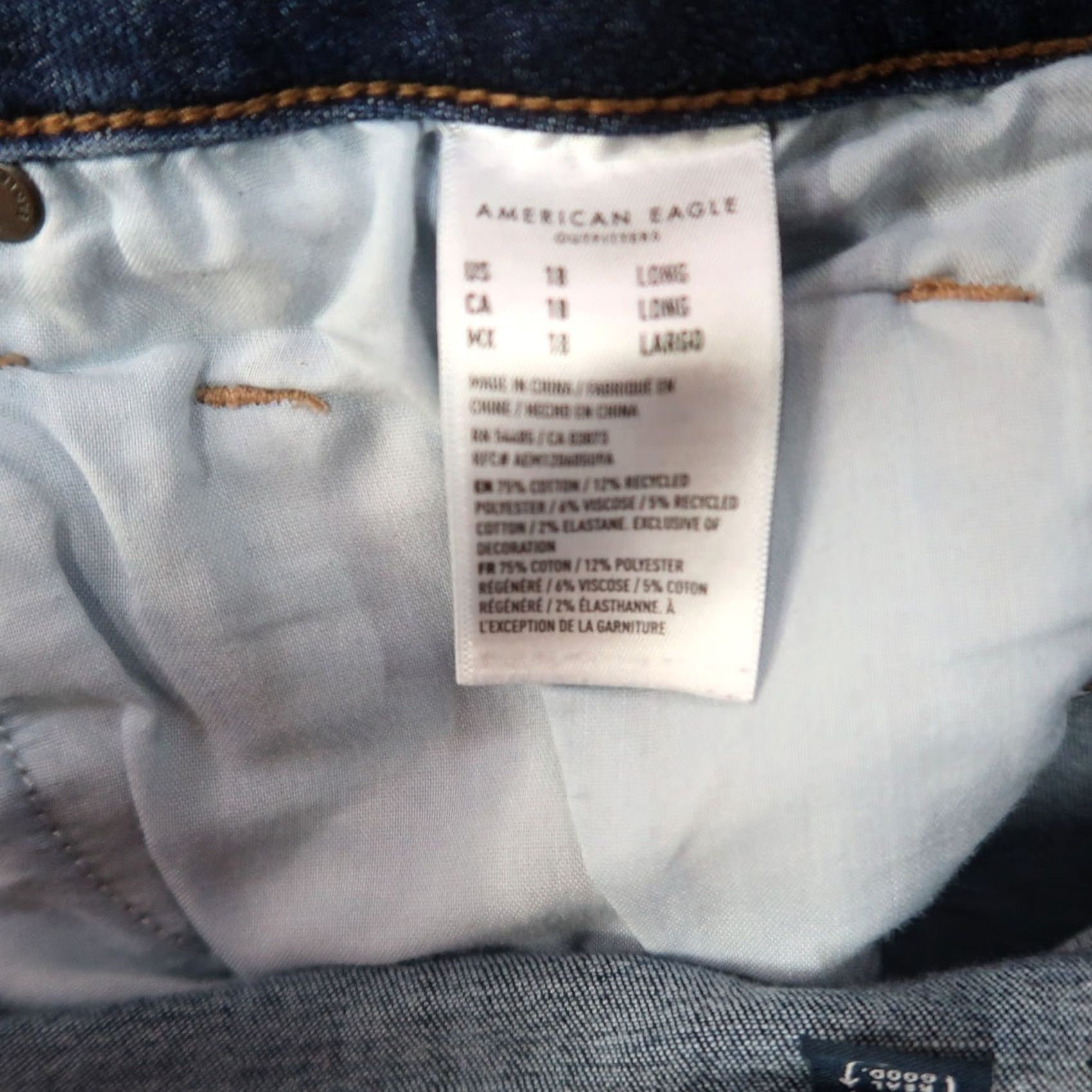 American Eagle Outfitters VINTAGE American Eagle Outfitters Jeans? (No, Vintage: No) -> American Eagle high skinny Kick Bootcut Jeans Women's 18L Next Level Stretch Size 40" / US 18 - 5 Thumbnail