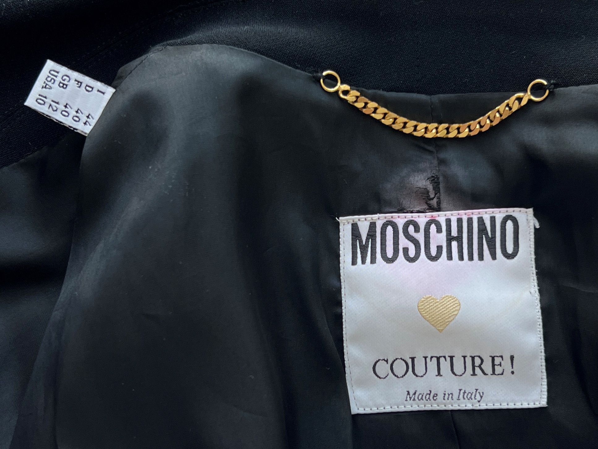 Moschino MOSCHINO COUTURE! VINTAGE Y2K SMILEY BLAZER JACKET Size L / US 10 / IT 46 - 9 Thumbnail