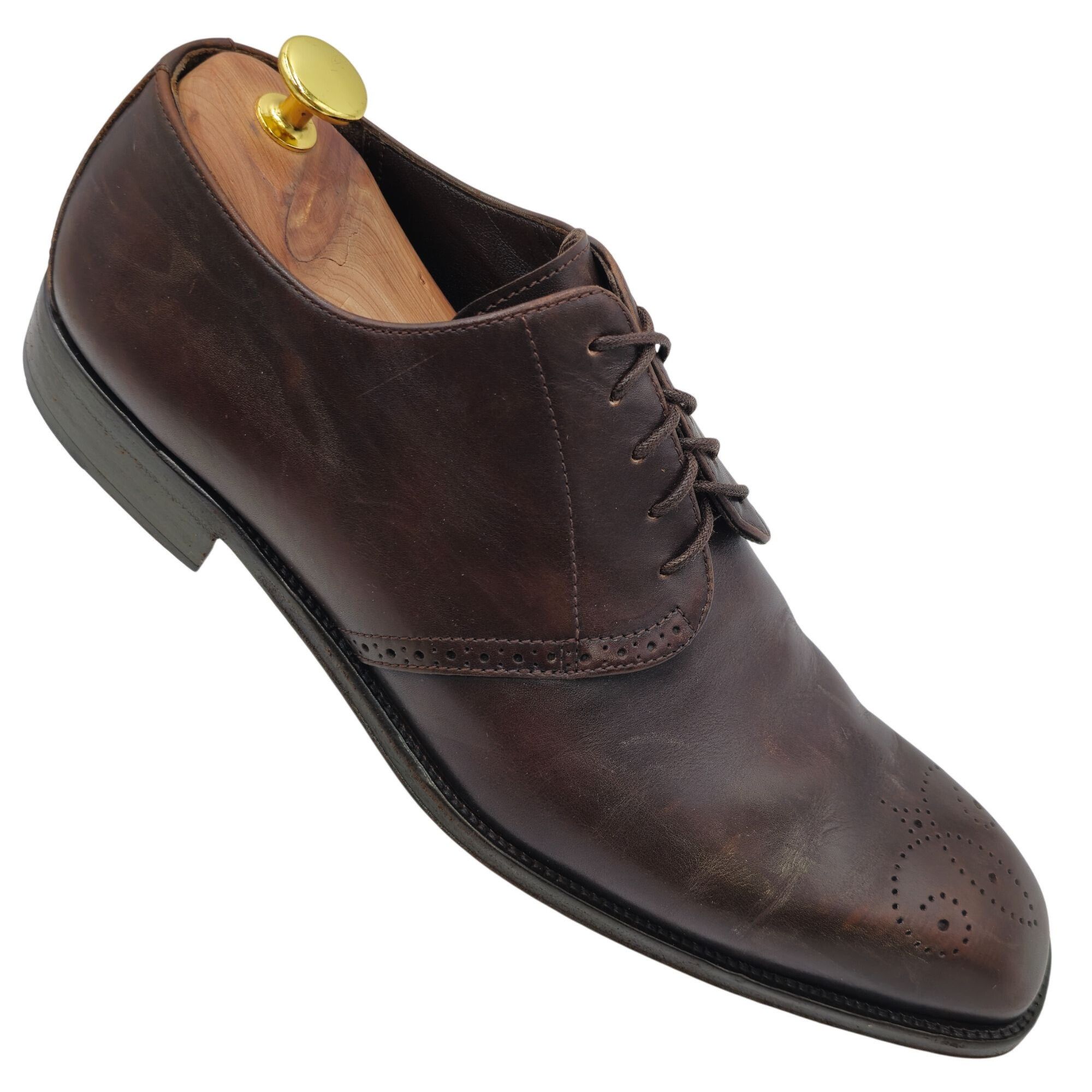 Bally Bally Switzerland Mens Size 10 Dark Brown Leather Dress Shoe Size US 10 / EU 43 - 1 Thumbnail