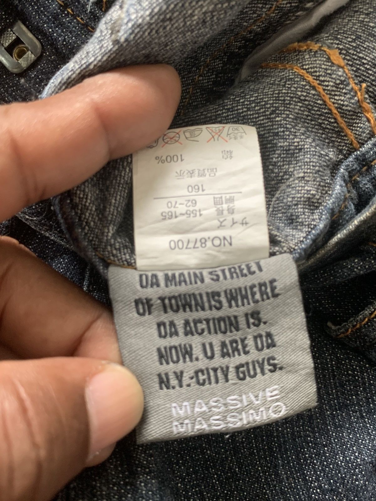 Massive Massive Massimo Blackhole HipHop Baggy Jeans Pants Size US 29 - 19 Thumbnail