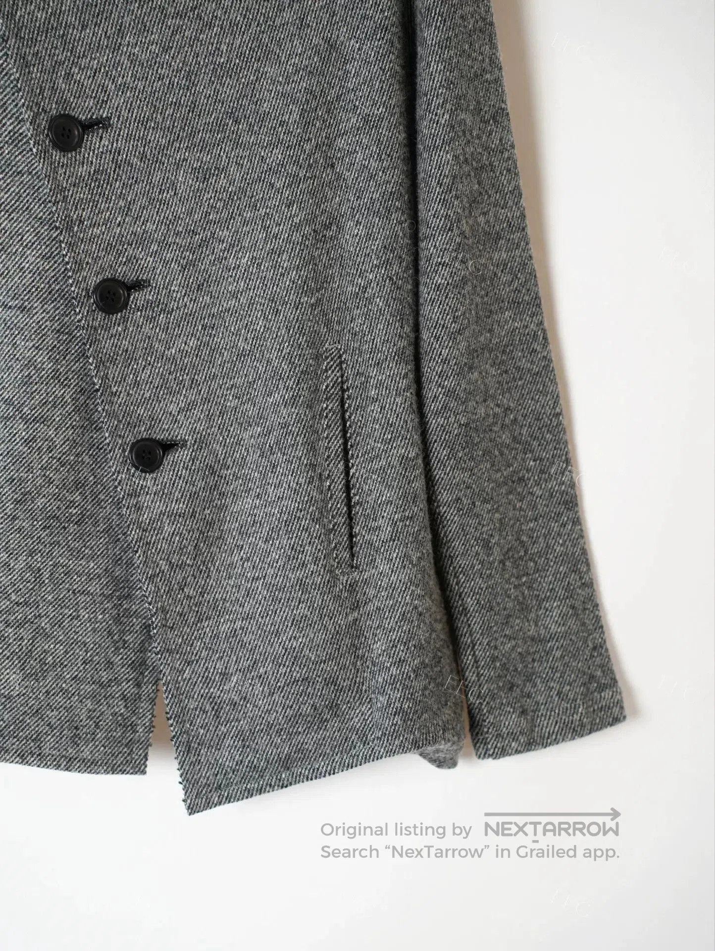 Yohji Yamamoto Yohji Yamamoto Gray Wool Jacket. Size US M / EU 48-50 / 2 - 6 Thumbnail