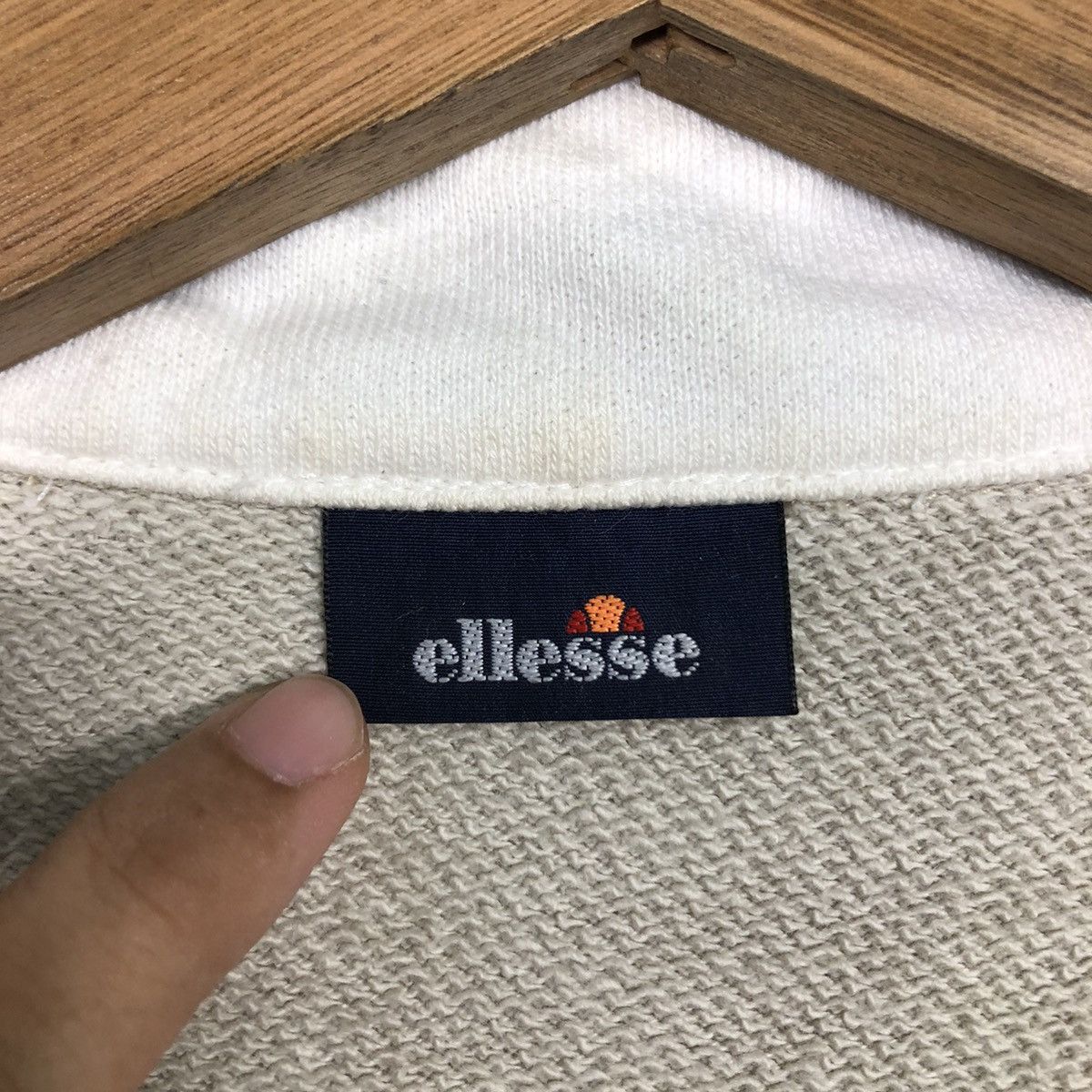 Ellesse × Japanese Brand × Vintage 📌Vintage Half Button Collar Ellesse Streetwear Size US L / EU 52-54 / 3 - 15 Thumbnail