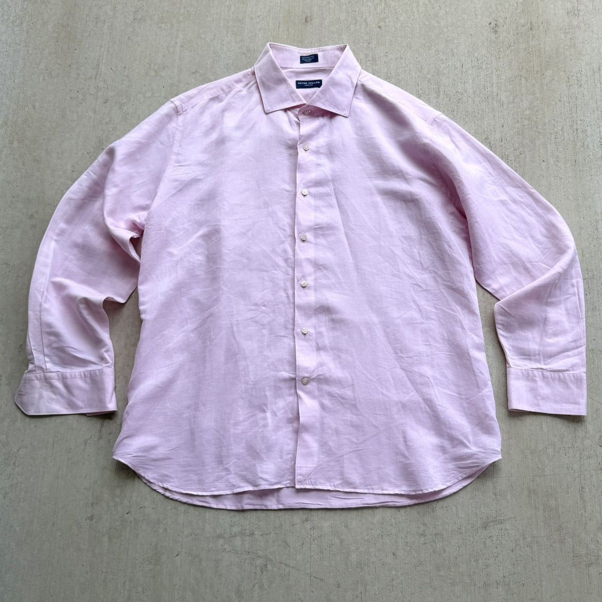 Peter Millar Peter Millar Collection Linen Blend Shirt Men Size 2XL Pink Size US XXL / EU 58 / 5 - 1 Thumbnail