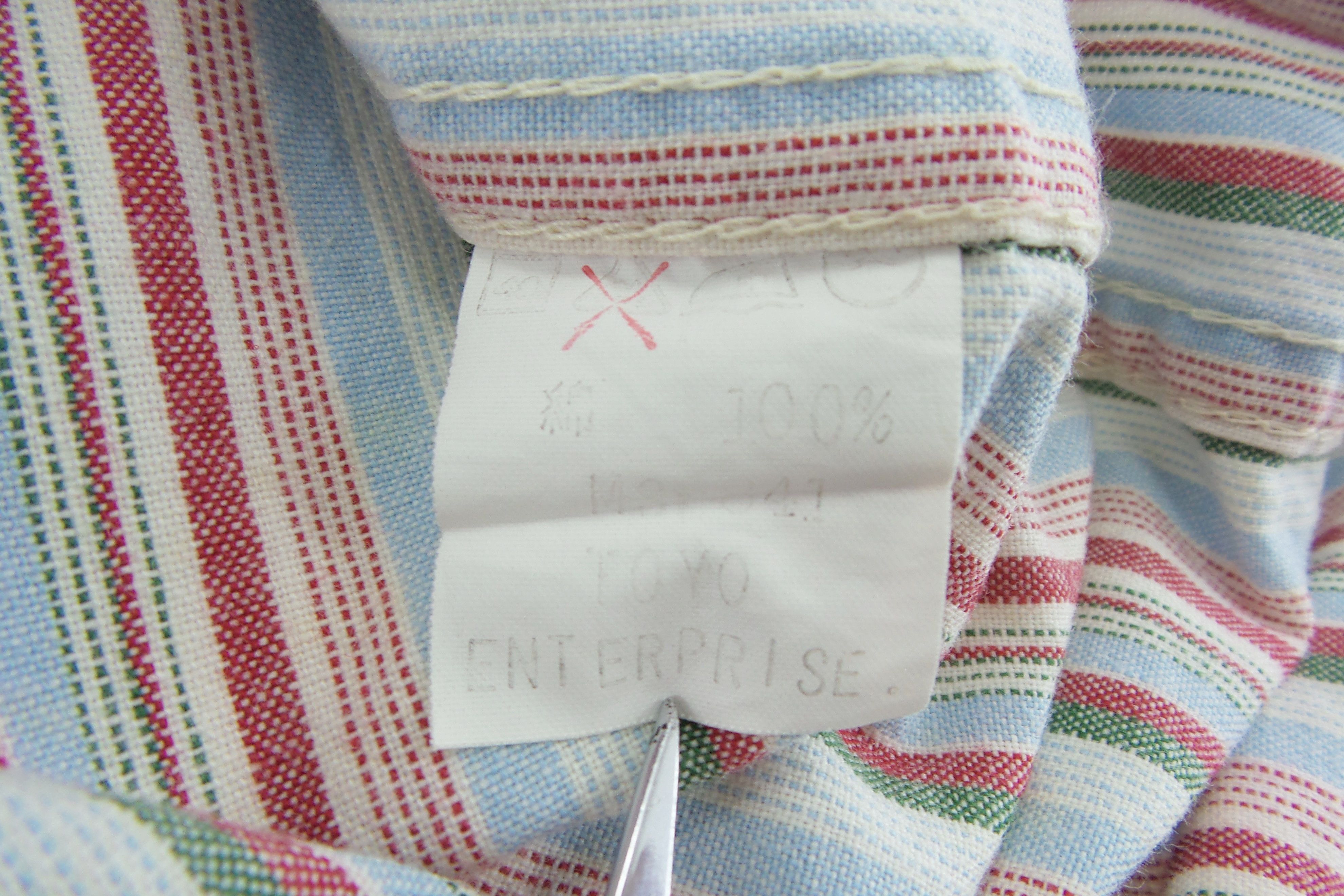 Japanese Brand × Sugar Cane × Toyo Enterprises Sugar Cane Double Pockets Stripes Shirts Size US L / EU 52-54 / 3 - 5 Thumbnail