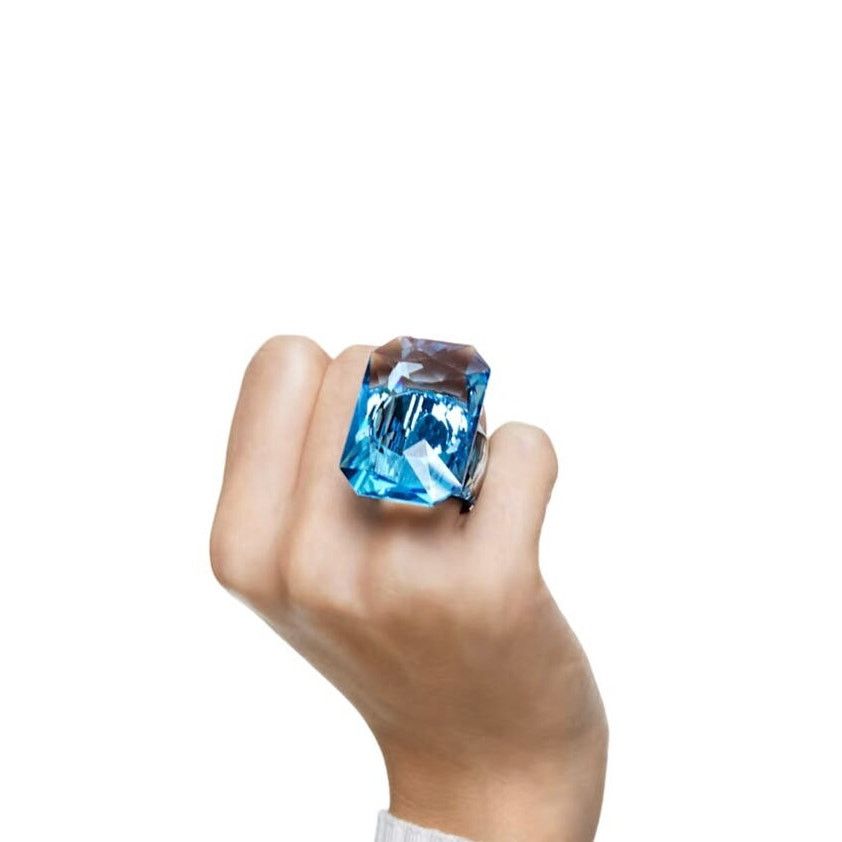 Swarovski Lucent cocktail ring Oversized crystal 7