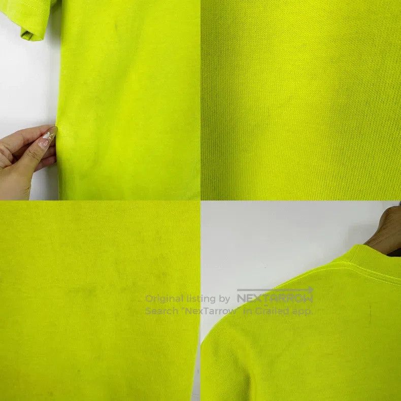 Balenciaga Balenciaga Neon Green Wheat Spike Short Sleeve T-Shirt Size US M / EU 48-50 / 2 - 6 Thumbnail