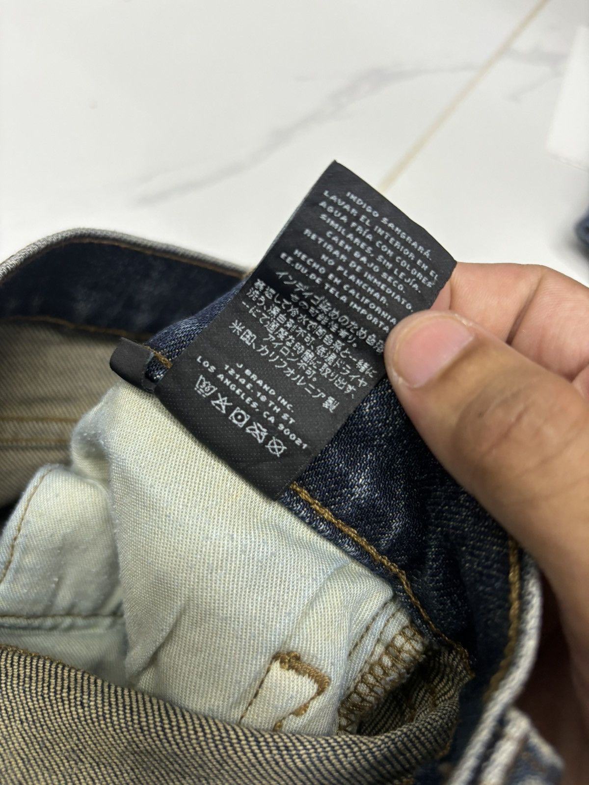 If Six Was Nine J Brand Indigo Distressed Denim Jeans Size US 30 / EU 46 - 13 Thumbnail