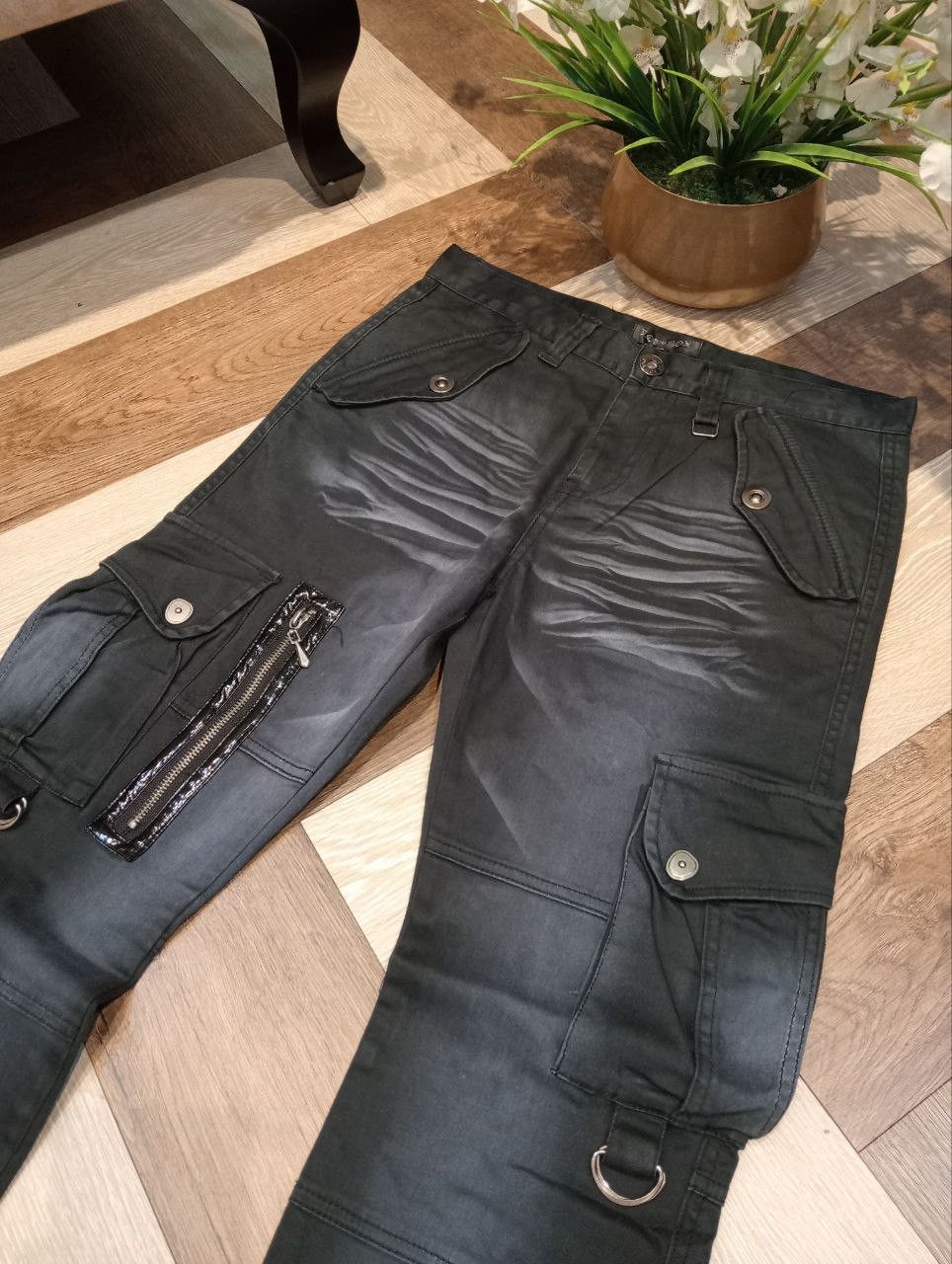 LOWBOX LOWBOX JAPAN MANY POCKET STRETCH FLARED PANTS Size US 32 / EU 48 - 4 Thumbnail