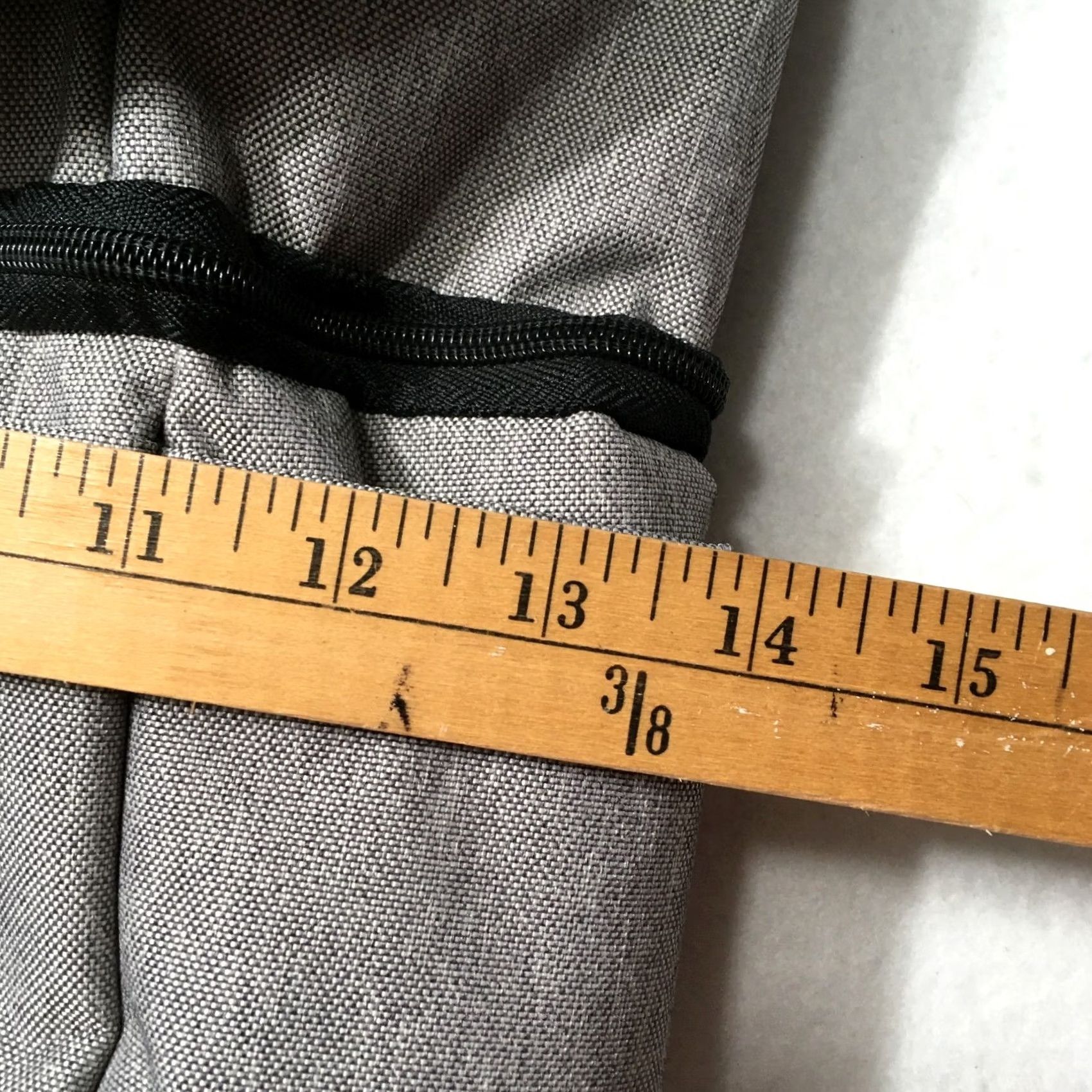 Vintage Leeds Gray Backpack Mens Bag Nylon Polyester 18 in Gray Backpack Mens Size ONE SIZE - 3 Thumbnail