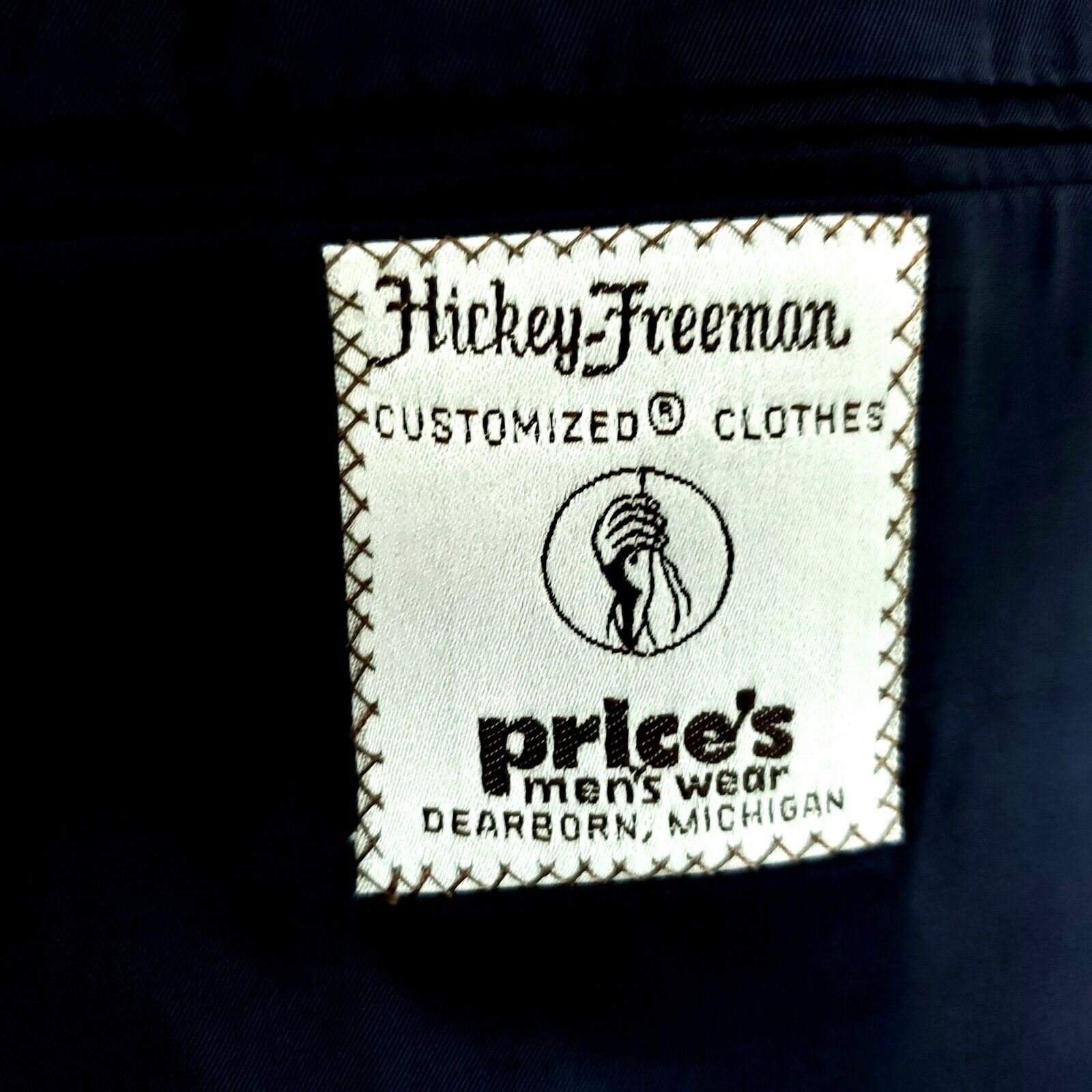 Hickey Freeman Hickey Freeman Boardroom 40R 2 Button Blue Heavy Wool Sport Size 40R - 8 Thumbnail