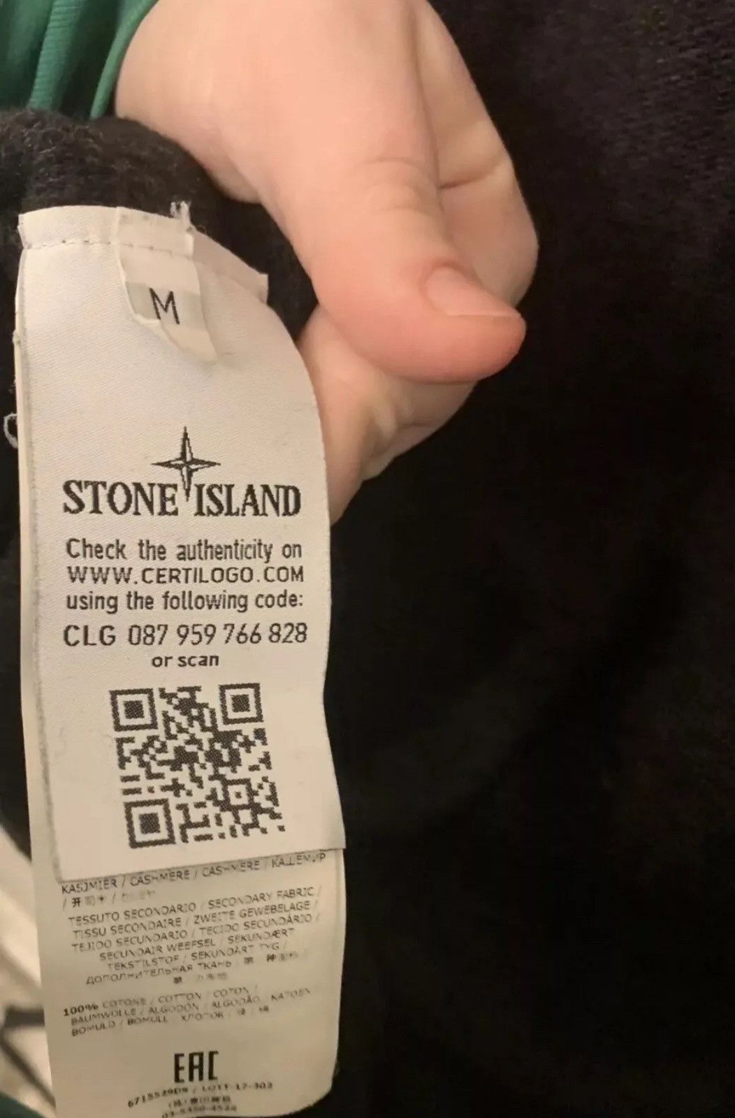 Stone Island Stone Island Wool Sweater Size M Gray and Black Size US M / EU 48-50 / 2 - 7 Thumbnail