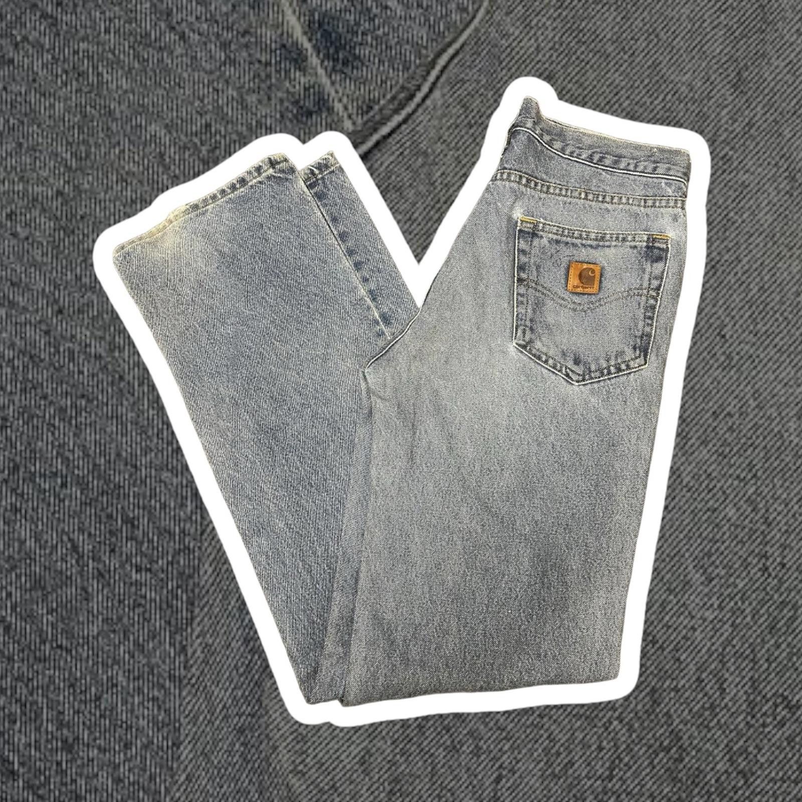 Carhartt Carhartt Men's Blue Denim Jeans 30X34 Size US 30 / EU 46 - 1 Thumbnail
