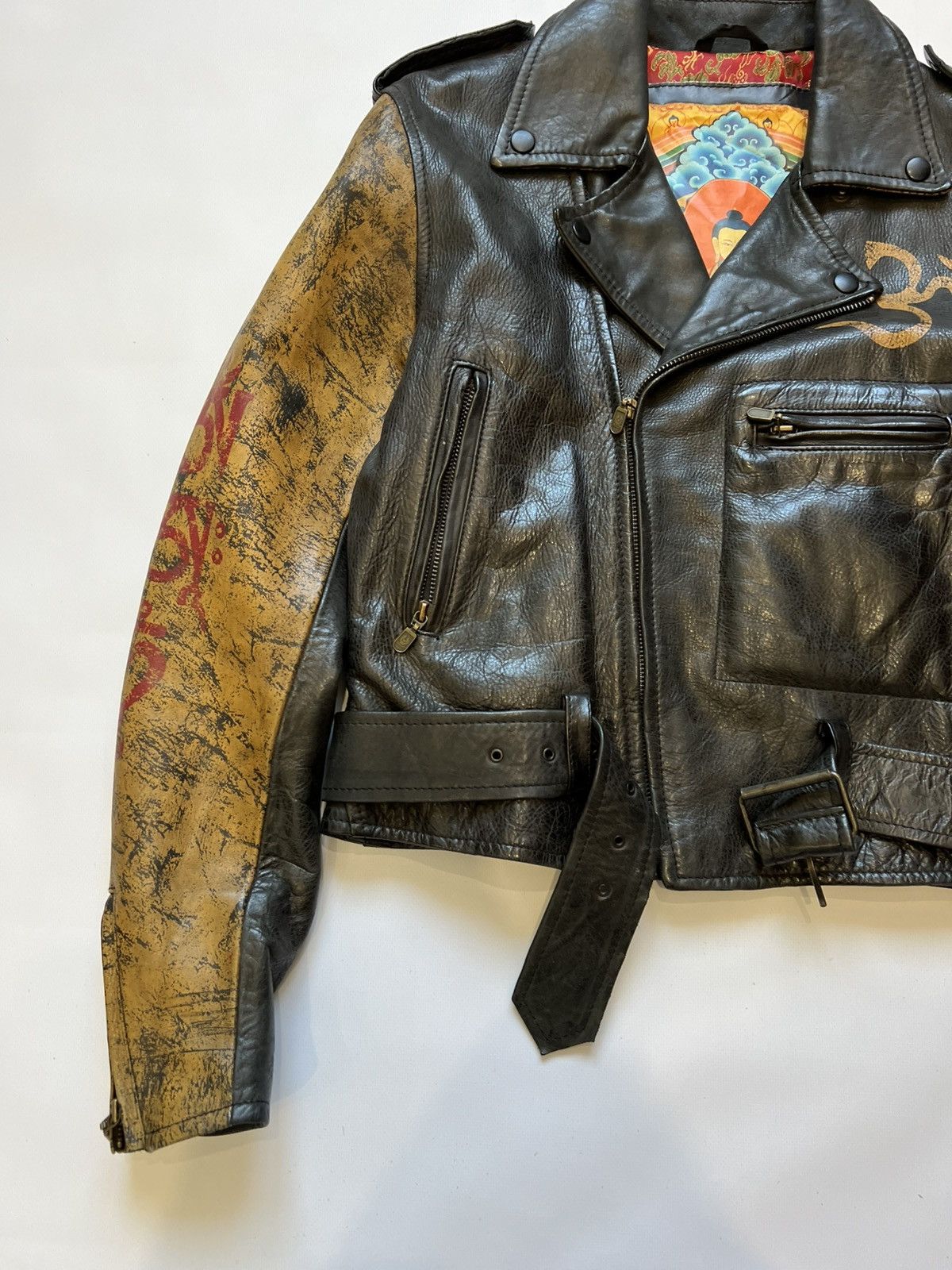Belstaff Free Tibet Belstaff Leather Jacket Moto Black Brown Limited Size US XS / EU 42 / 0 - 2 Thumbnail